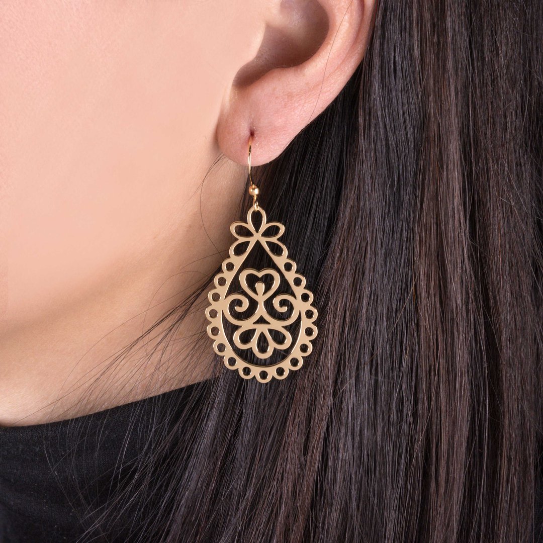 Náušnice čipka 5 - slza 2