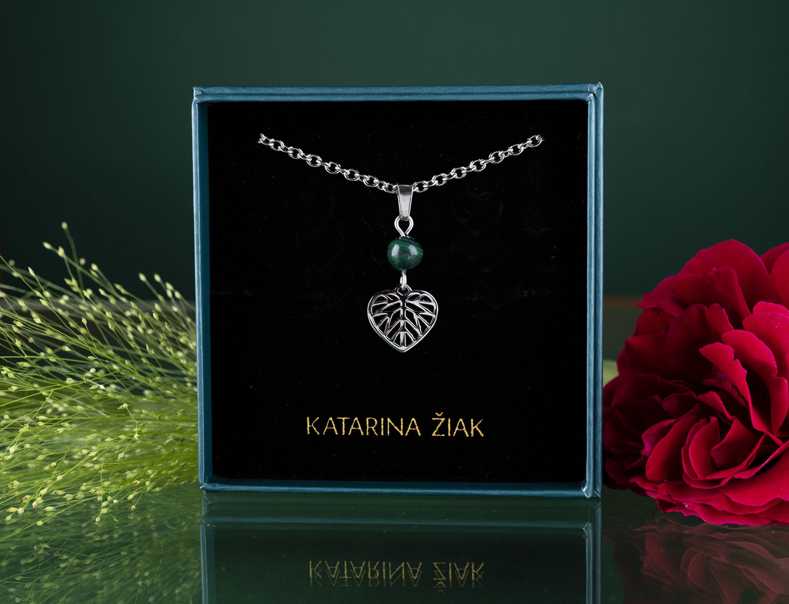 Prívesok lipa mini + malachit