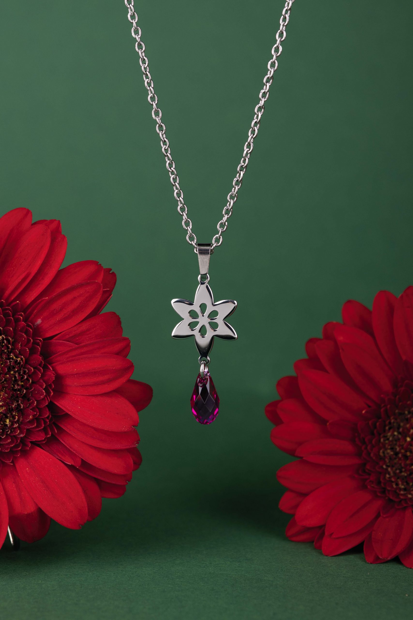 Prívesok klematis 6 - swarowski