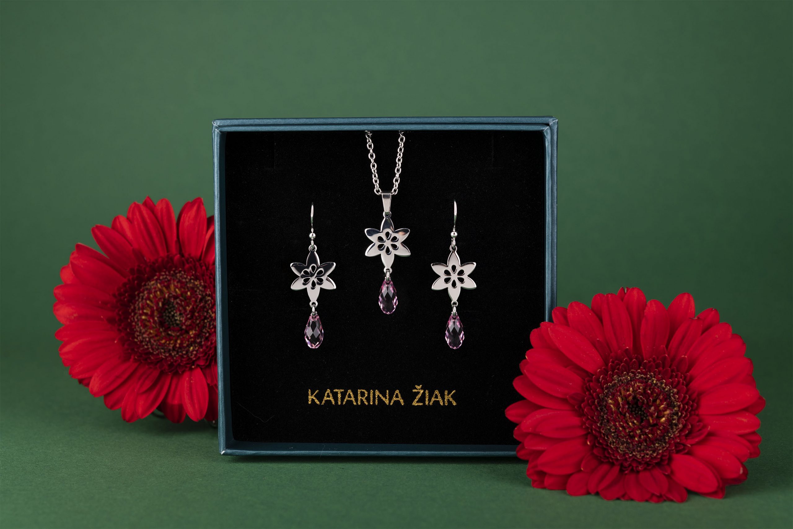 Set - klematis 6 - Swarovski