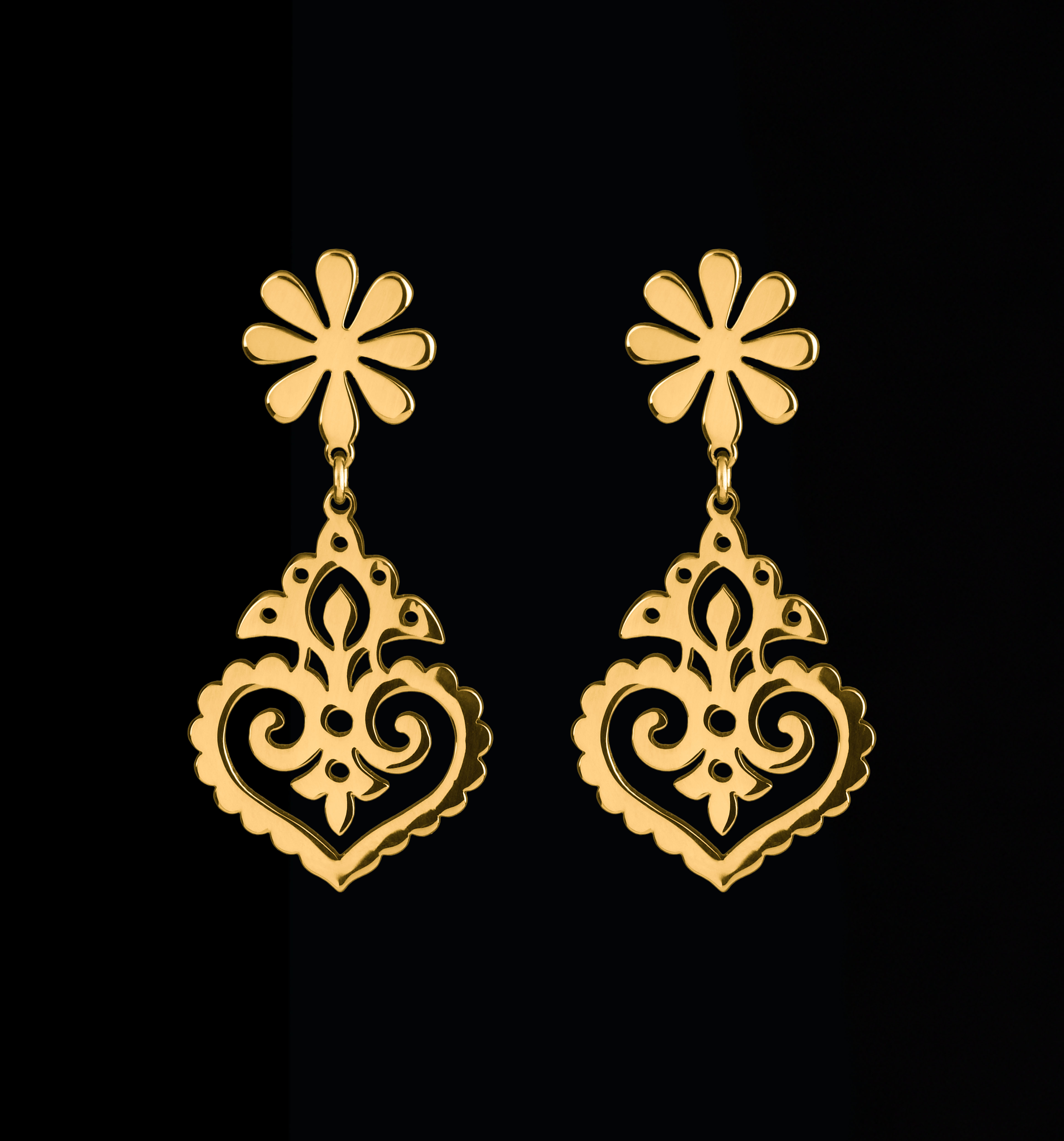 Náušnice Trakovice 3 - srdce