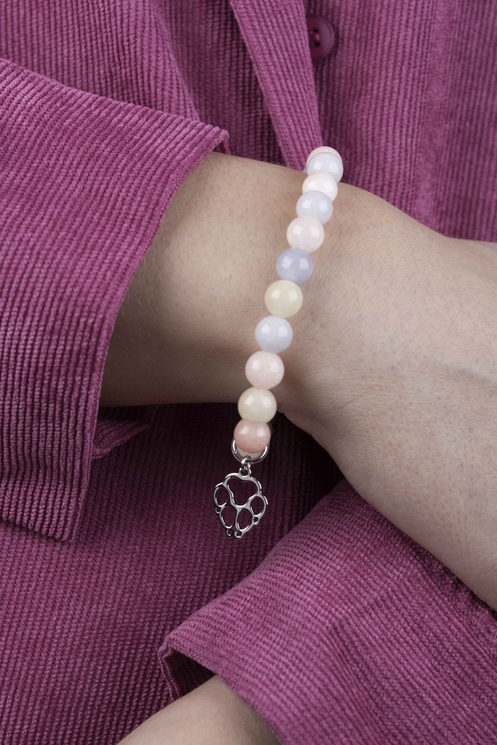 Náramok Labka pes Cami (na výber sú rôzne kamene)