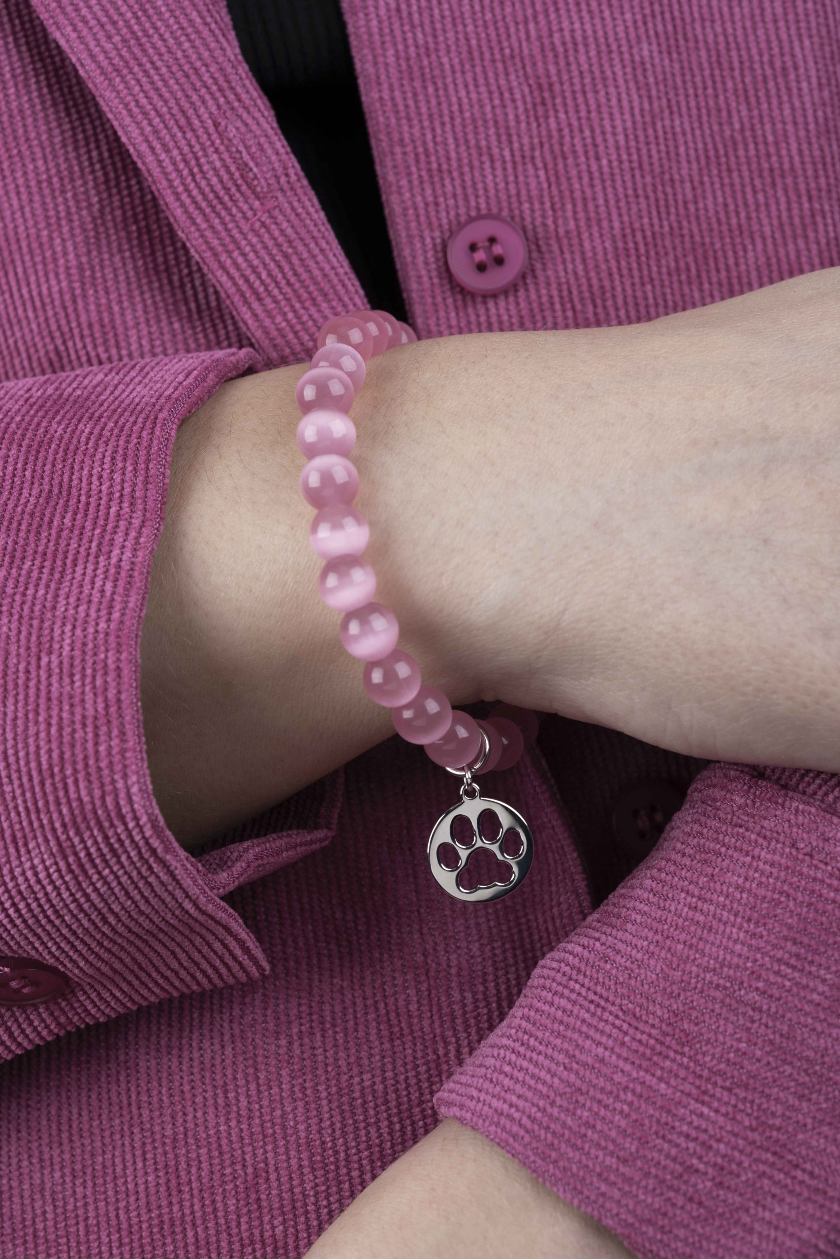 Náramok Labka mačka Izabela (na výber sú rôzne kamene)