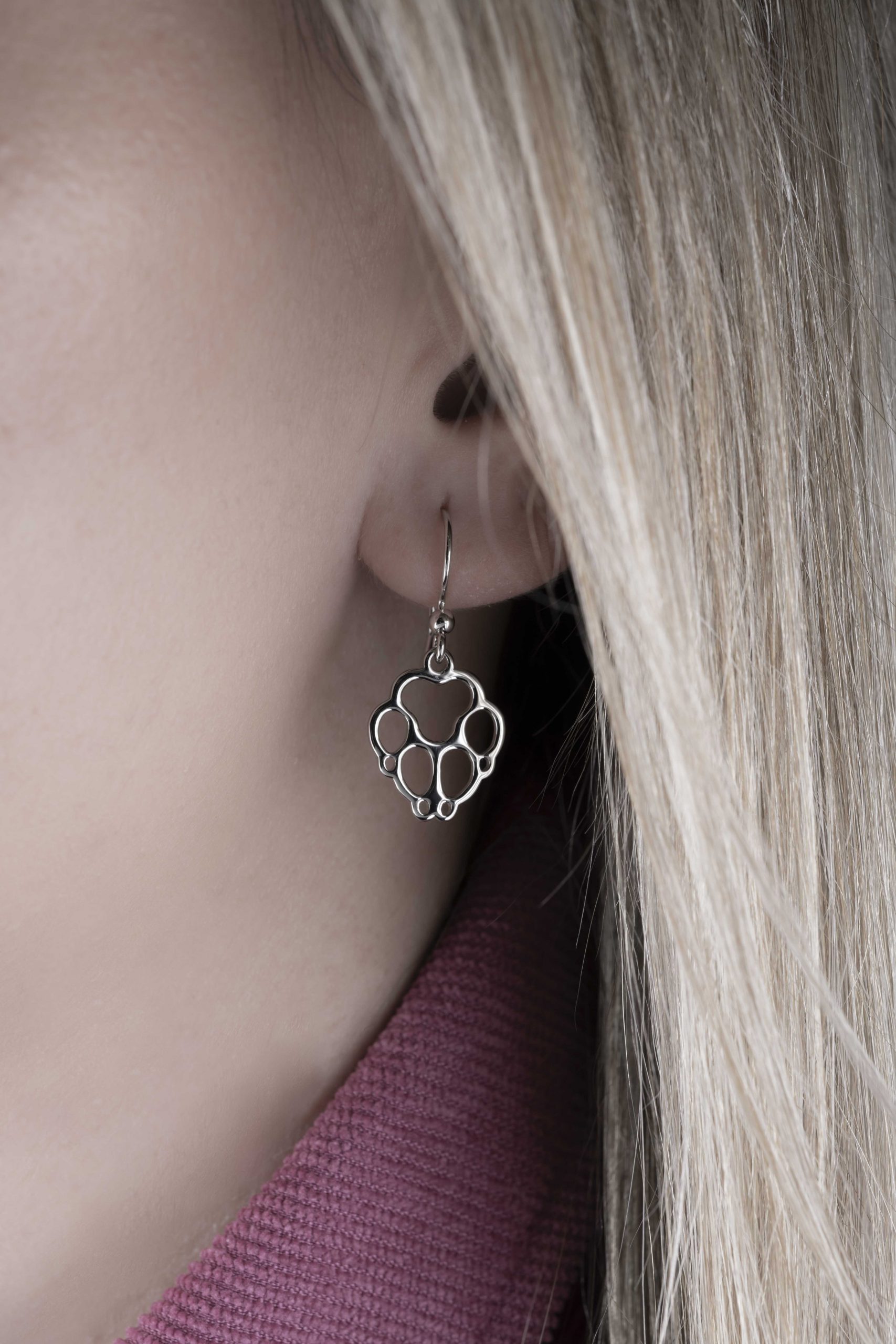 Náušnice Labka - pes Cami