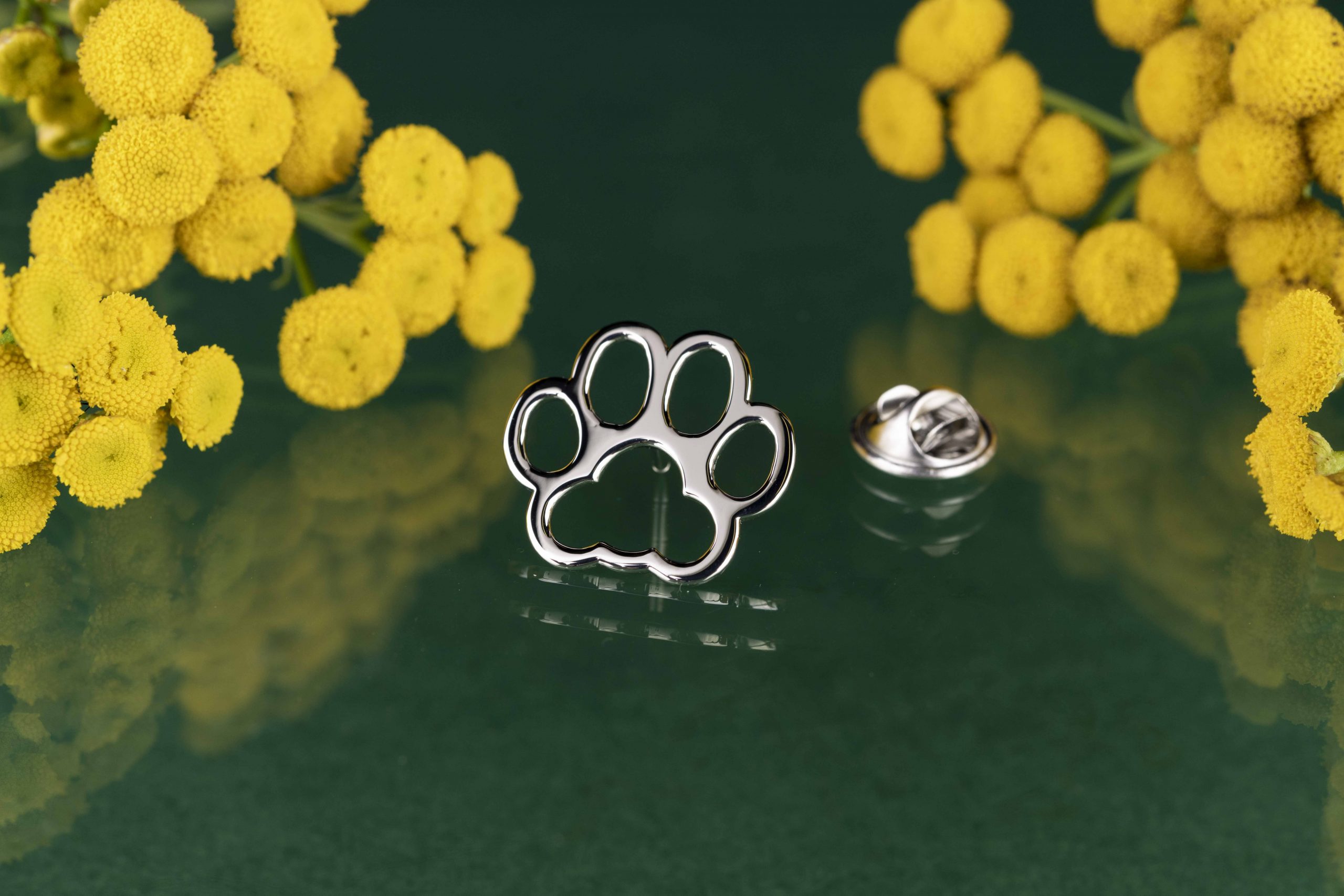 Odznak - mačacia labka IZABELA