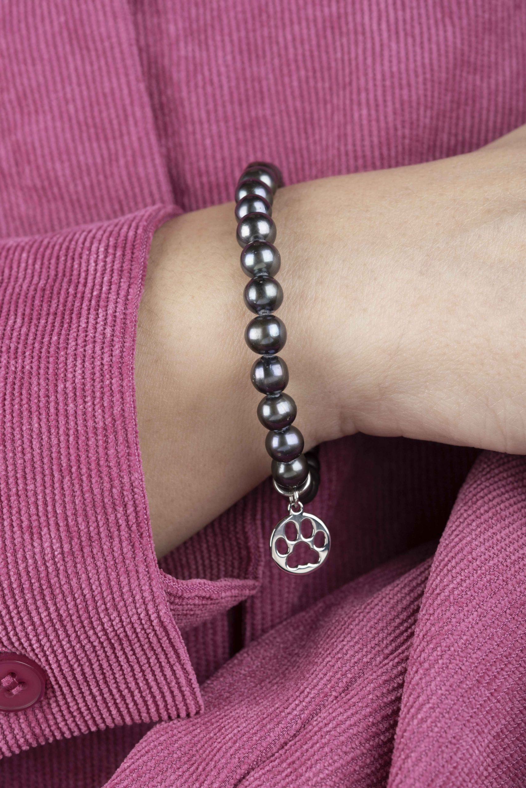 Náramok mačacia labka IZI  - perly