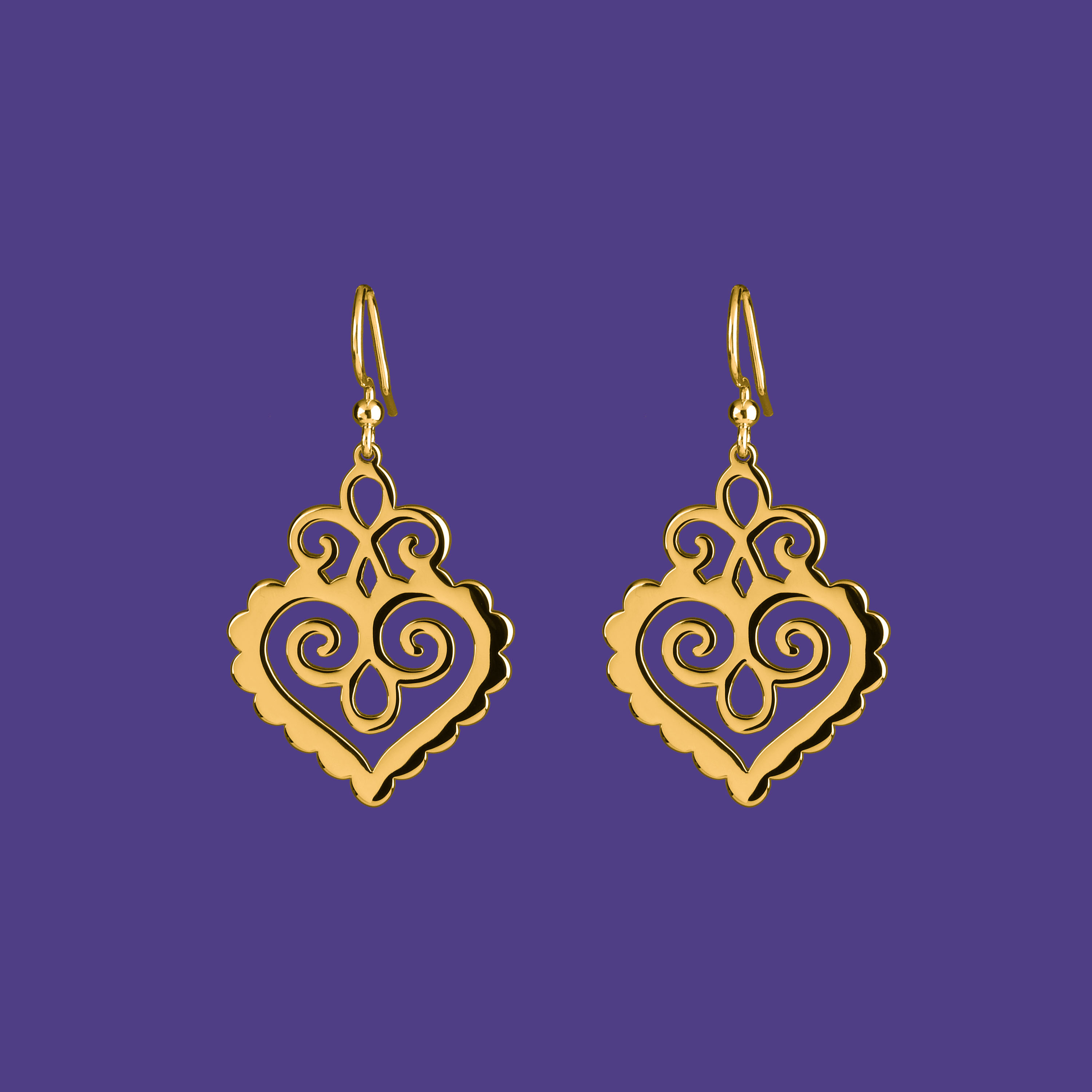 Náušnice Cíferské srdce 3