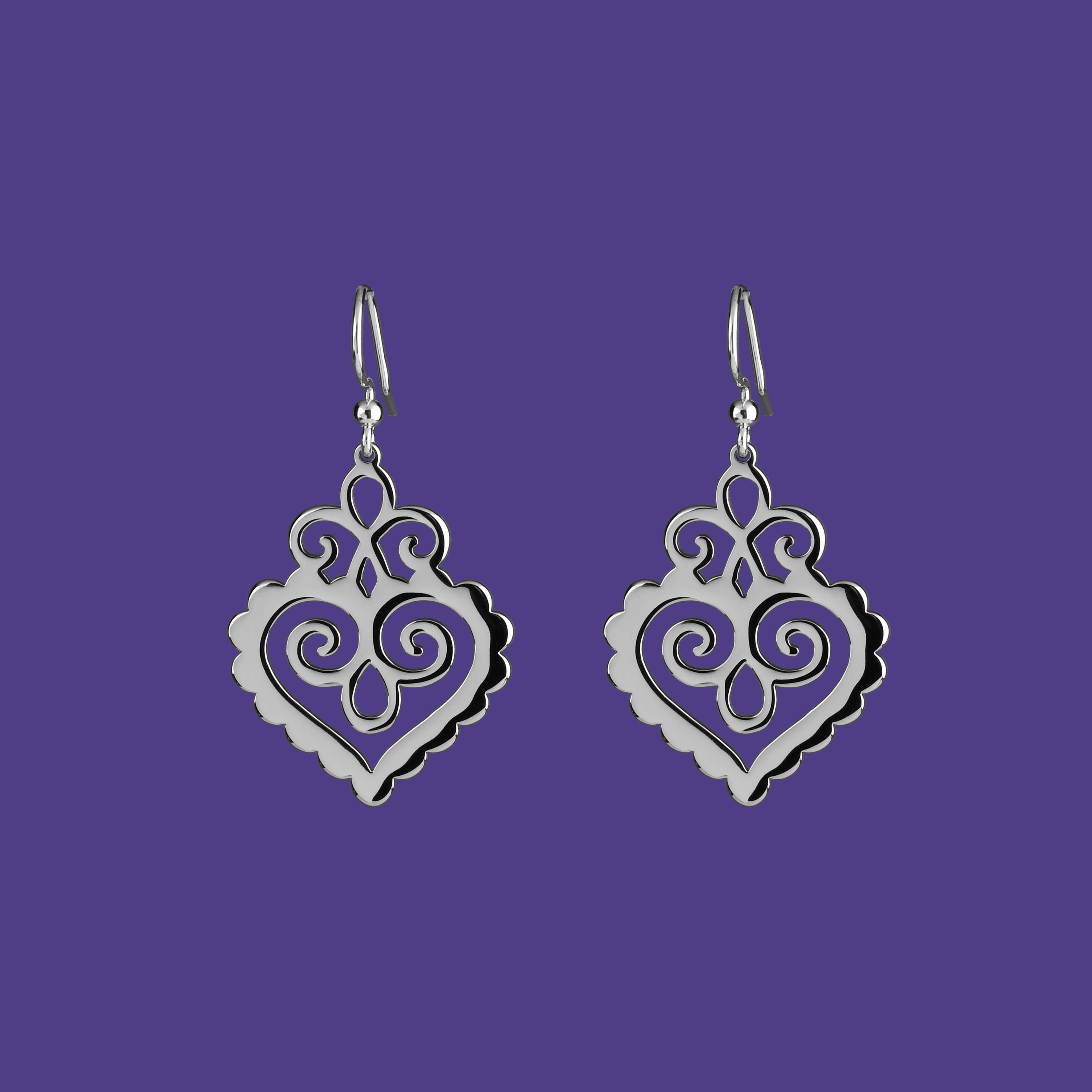 Náušnice Cíferské srdce 3