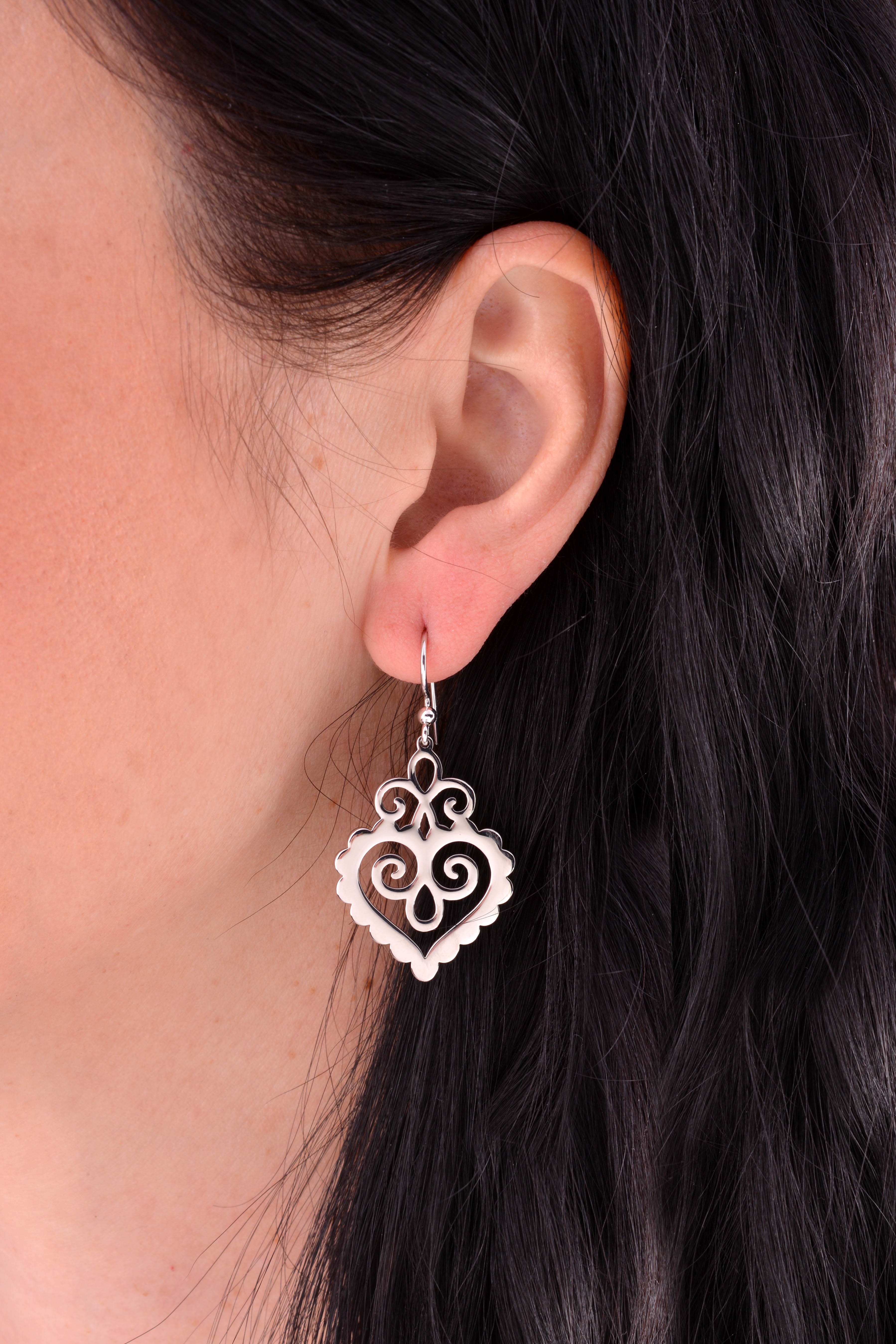 Náušnice Cíferské srdce 3