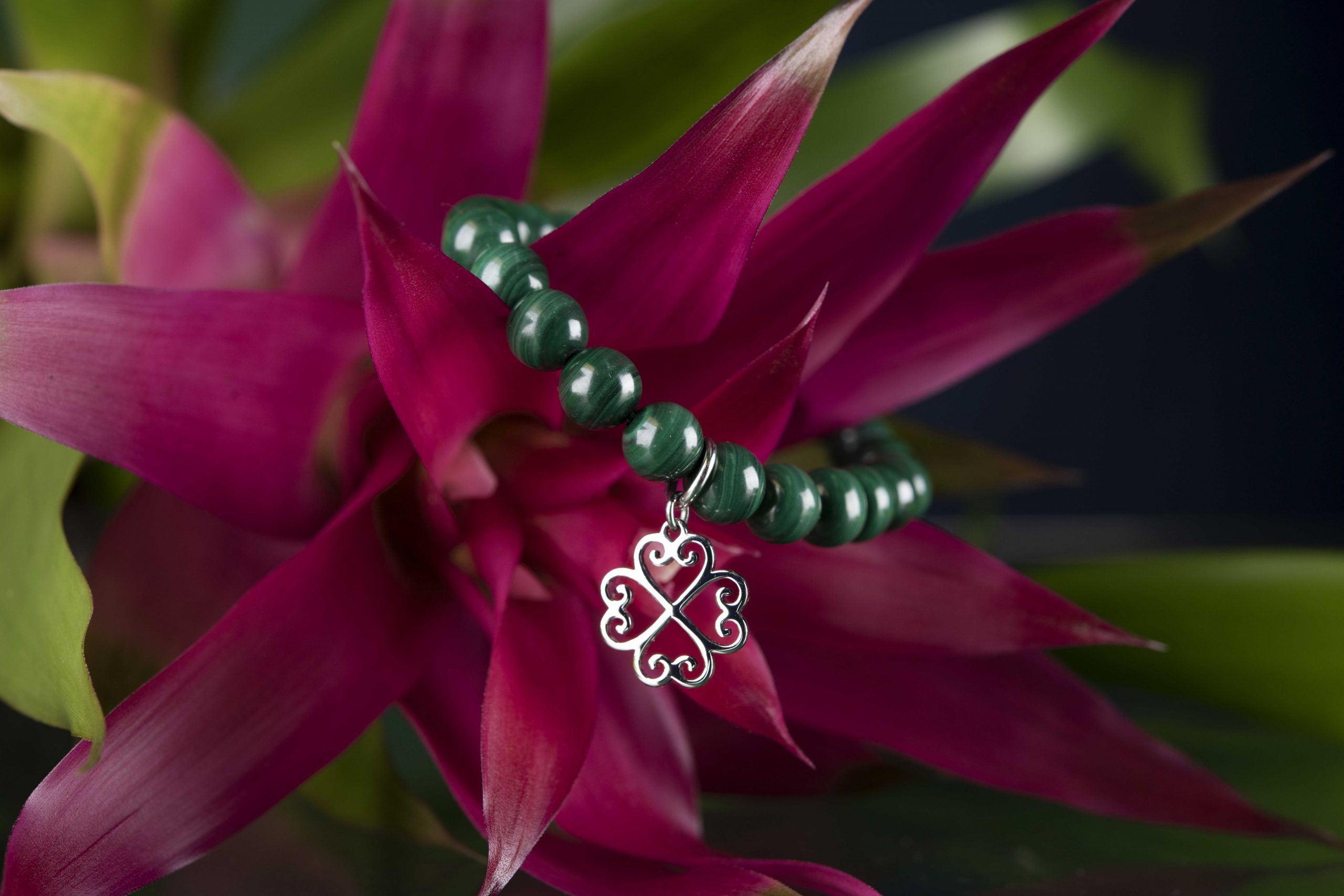 Náramok štvorlístok 2 - rôzne kamene