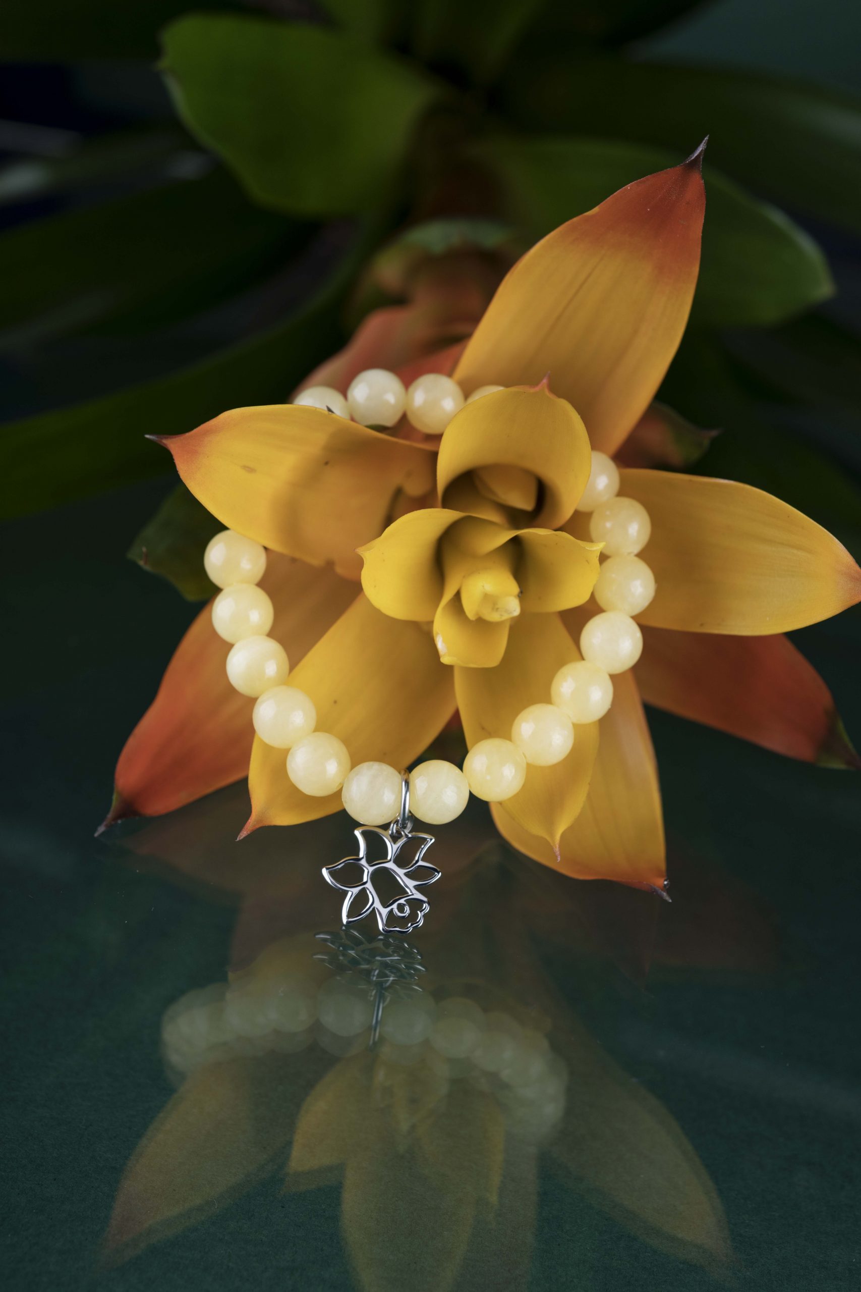 Náramok narcis1 - rôzne kamene