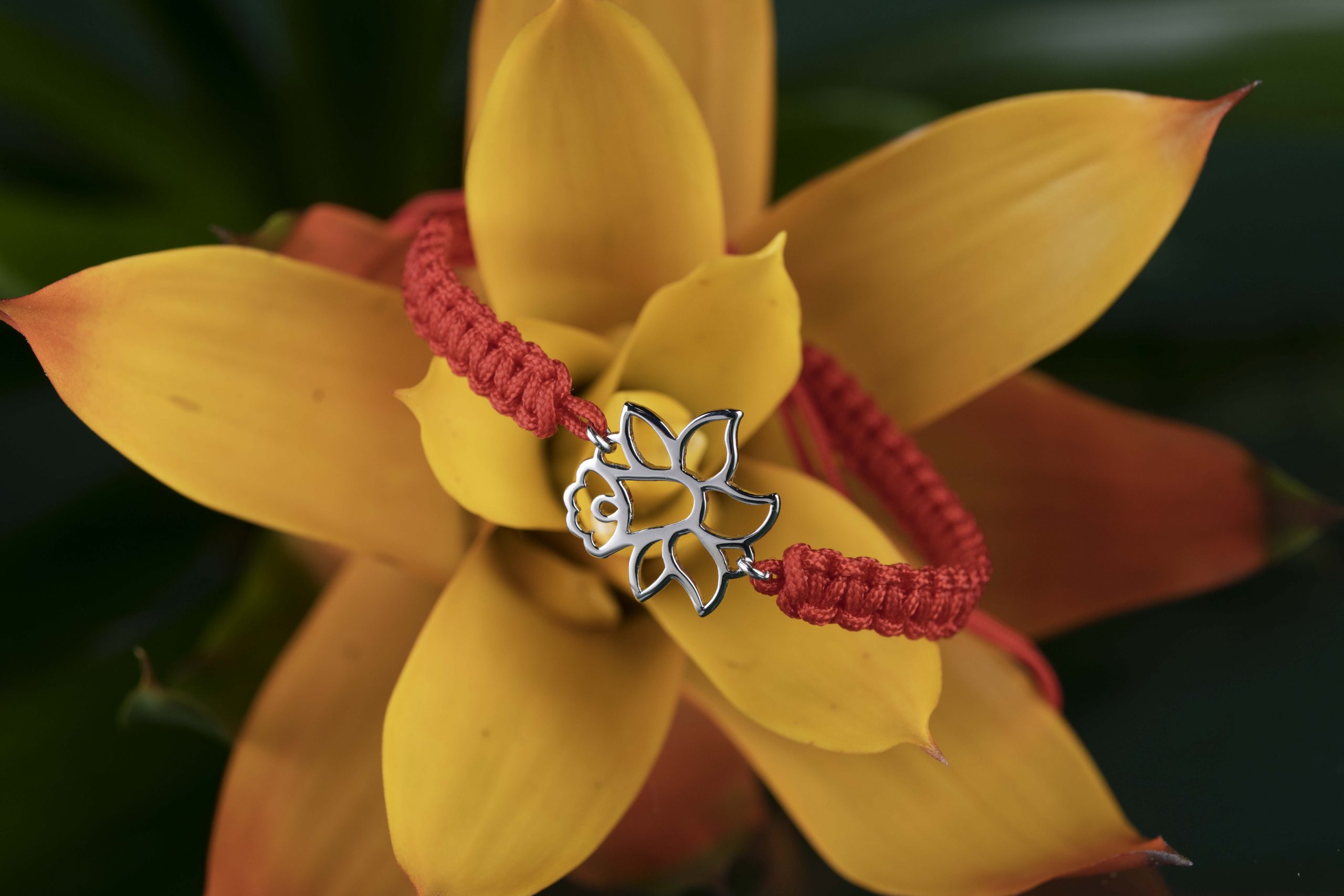 Náramok narcis 1- šnúrka