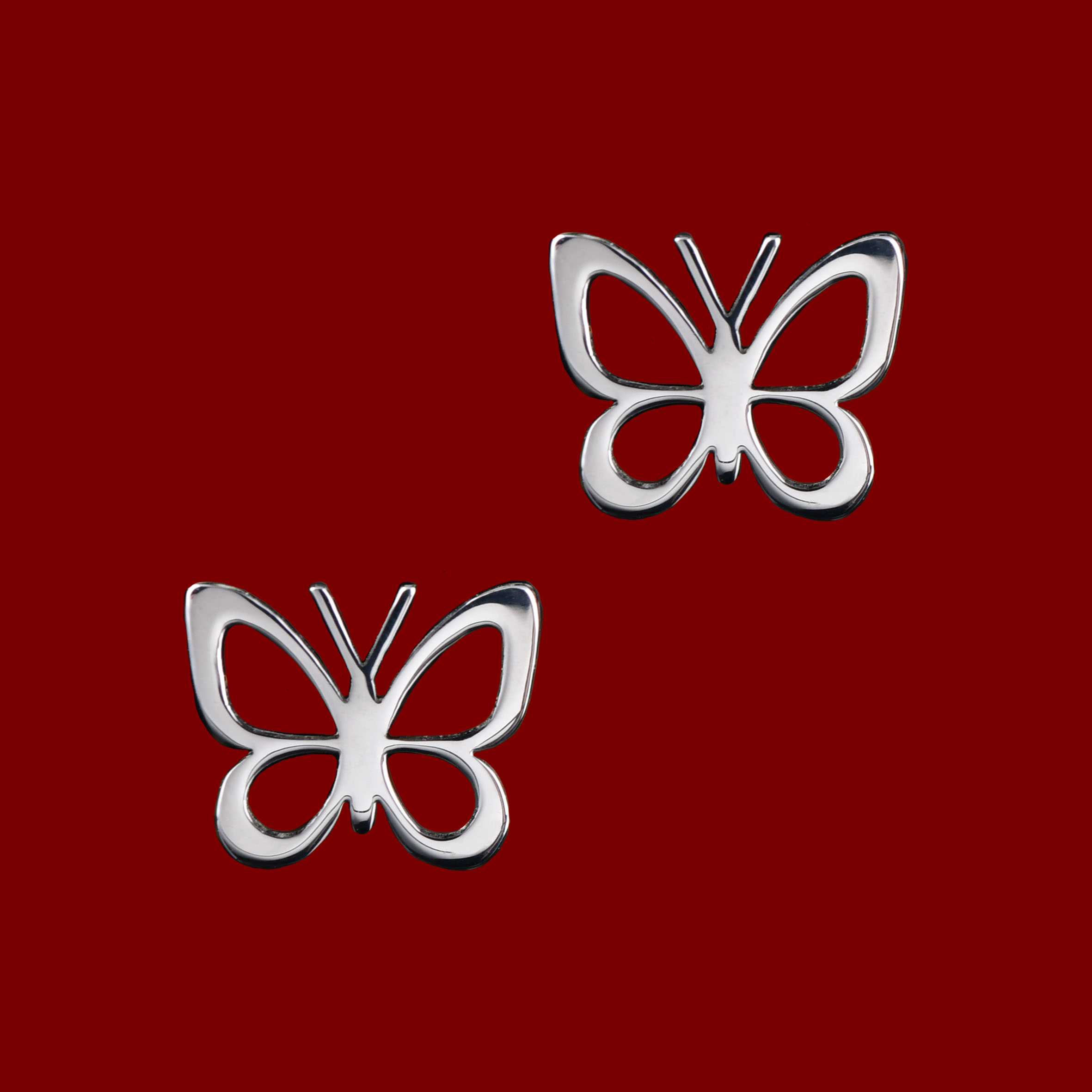 Napichovacie náušnice motýlik - Modráčik