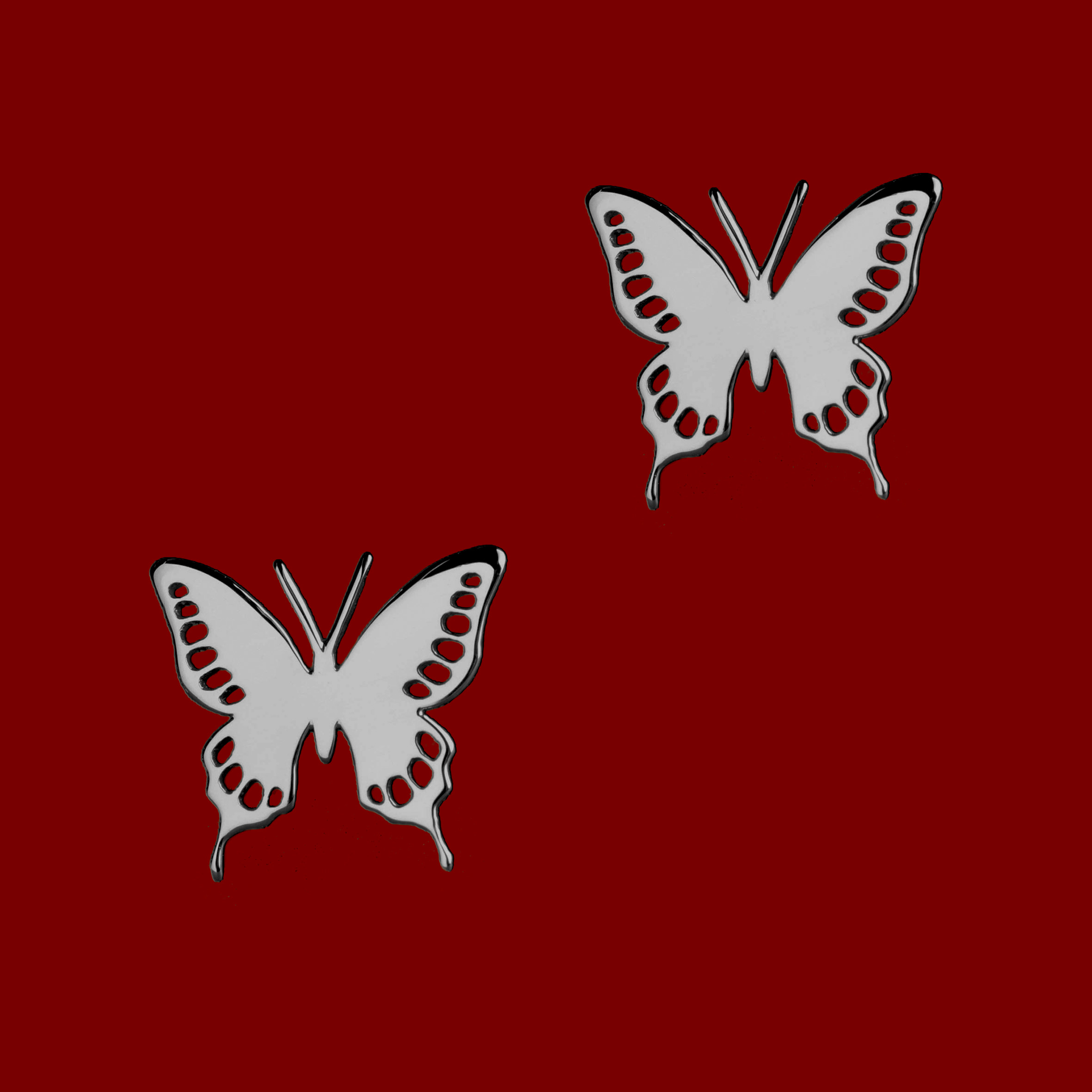 Napichovacie náušnice motýlik - Vidlochvost 1