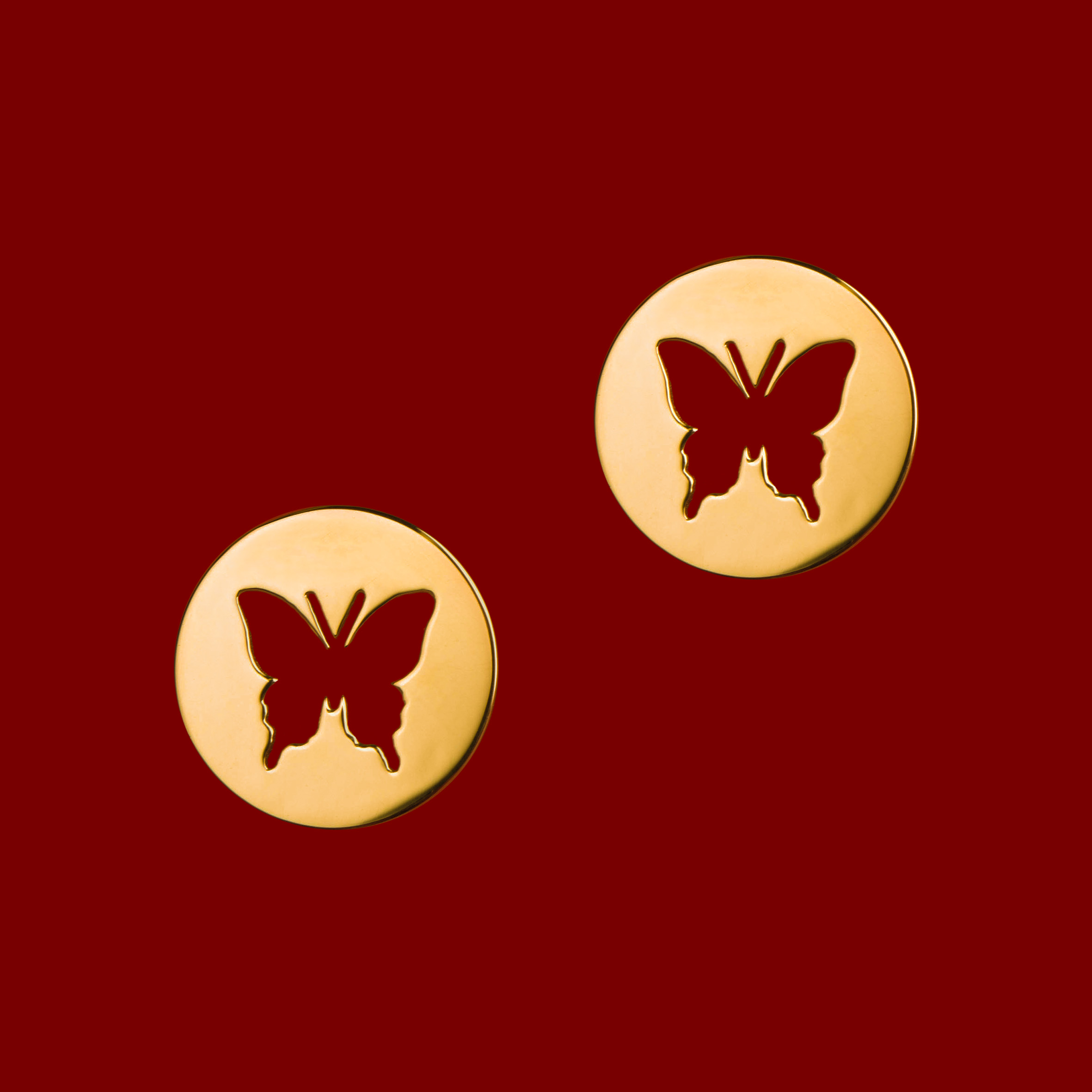 Napichovacie náušnice motýlik - Vidlochvost 2