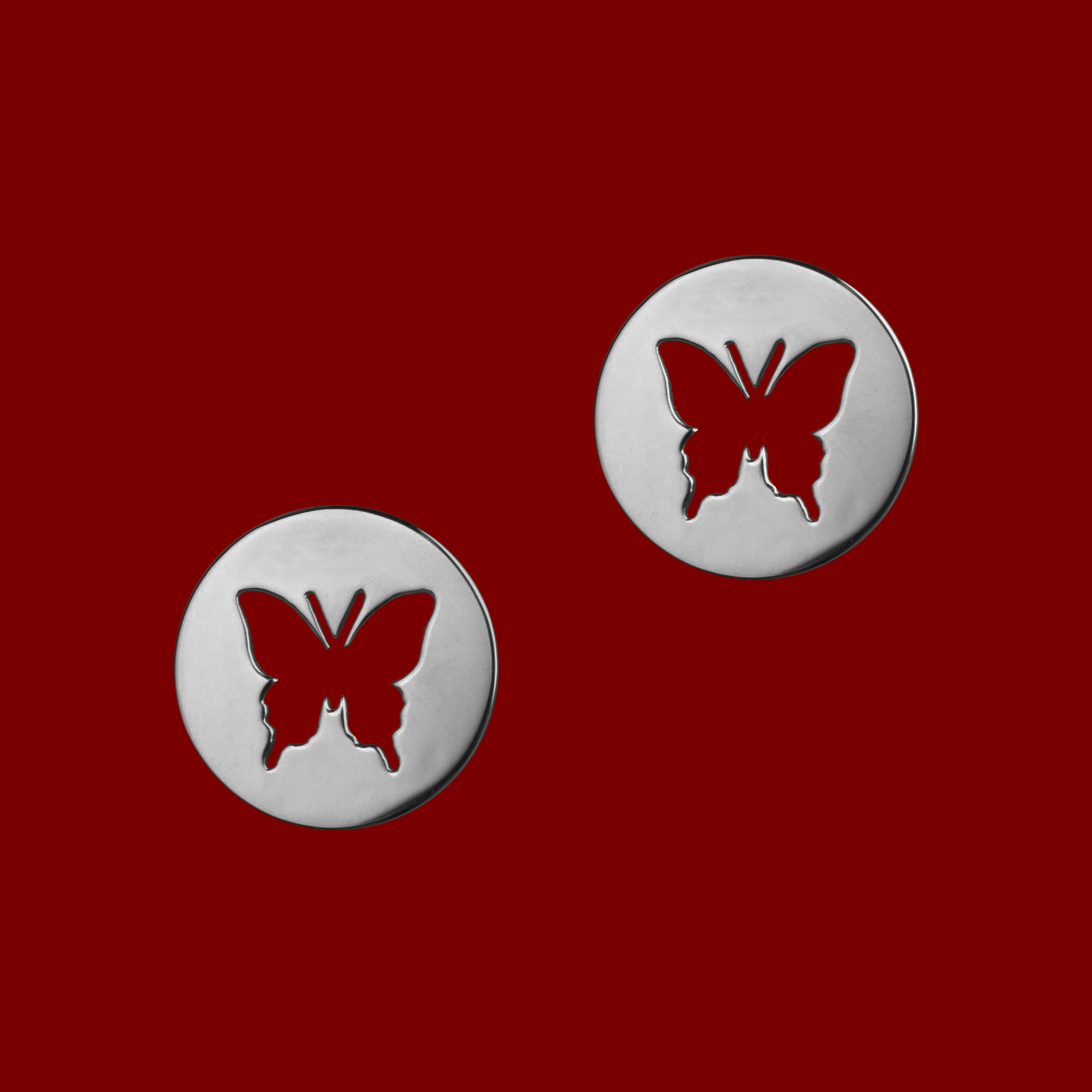 Napichovacie náušnice motýlik - Vidlochvost 2