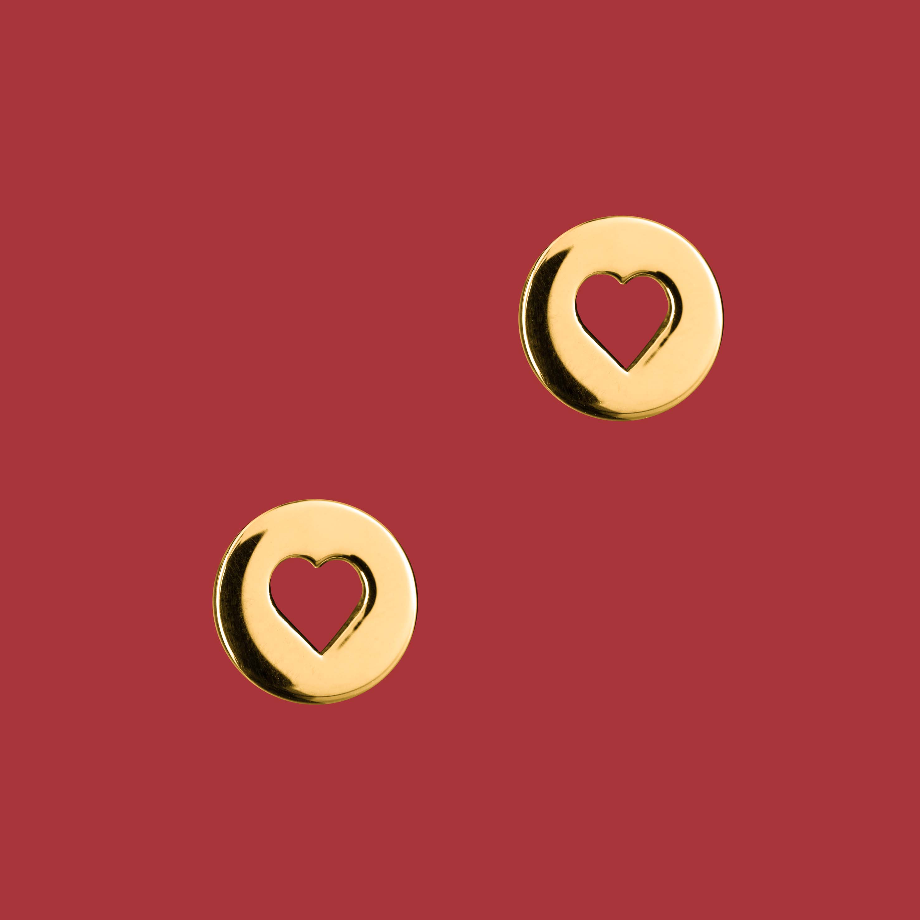 Napichovacie náušnice malé srdiečko 1