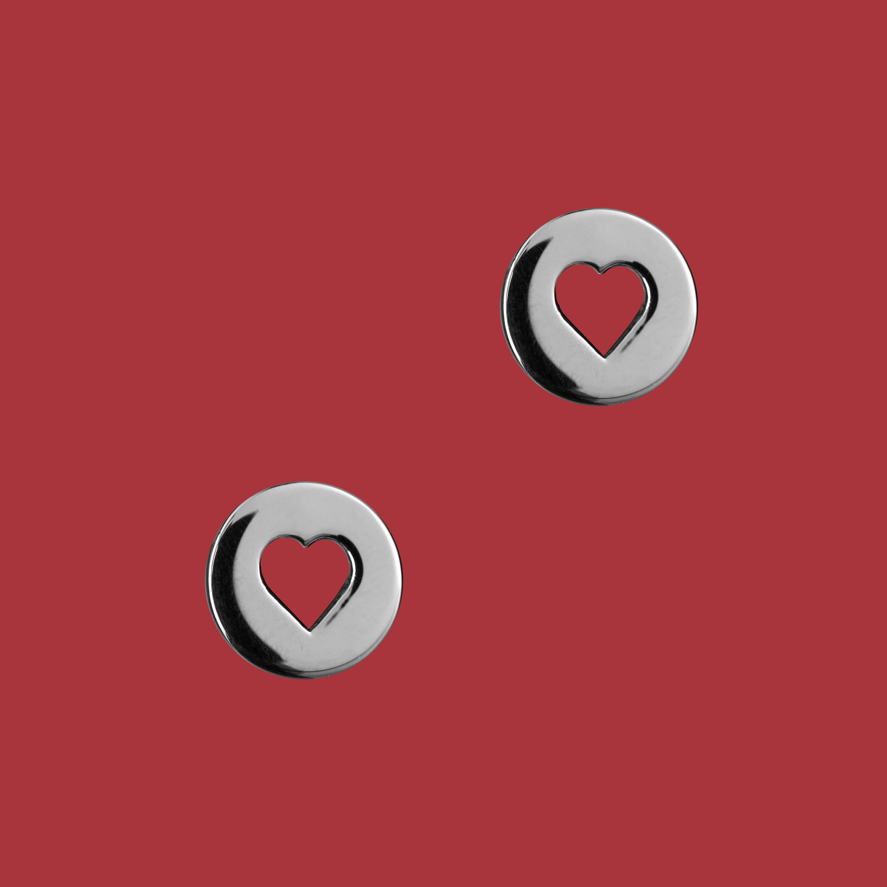 Napichovacie náušnice malé srdiečko 1