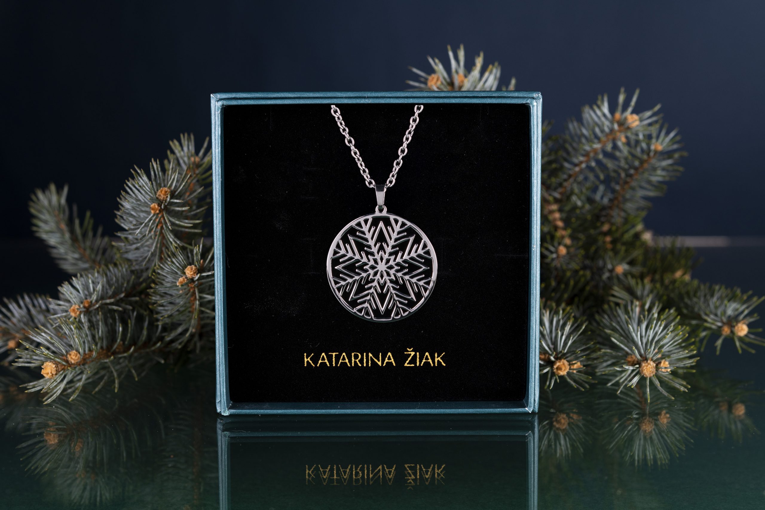 Prívesok snehová vločka 3cm -1