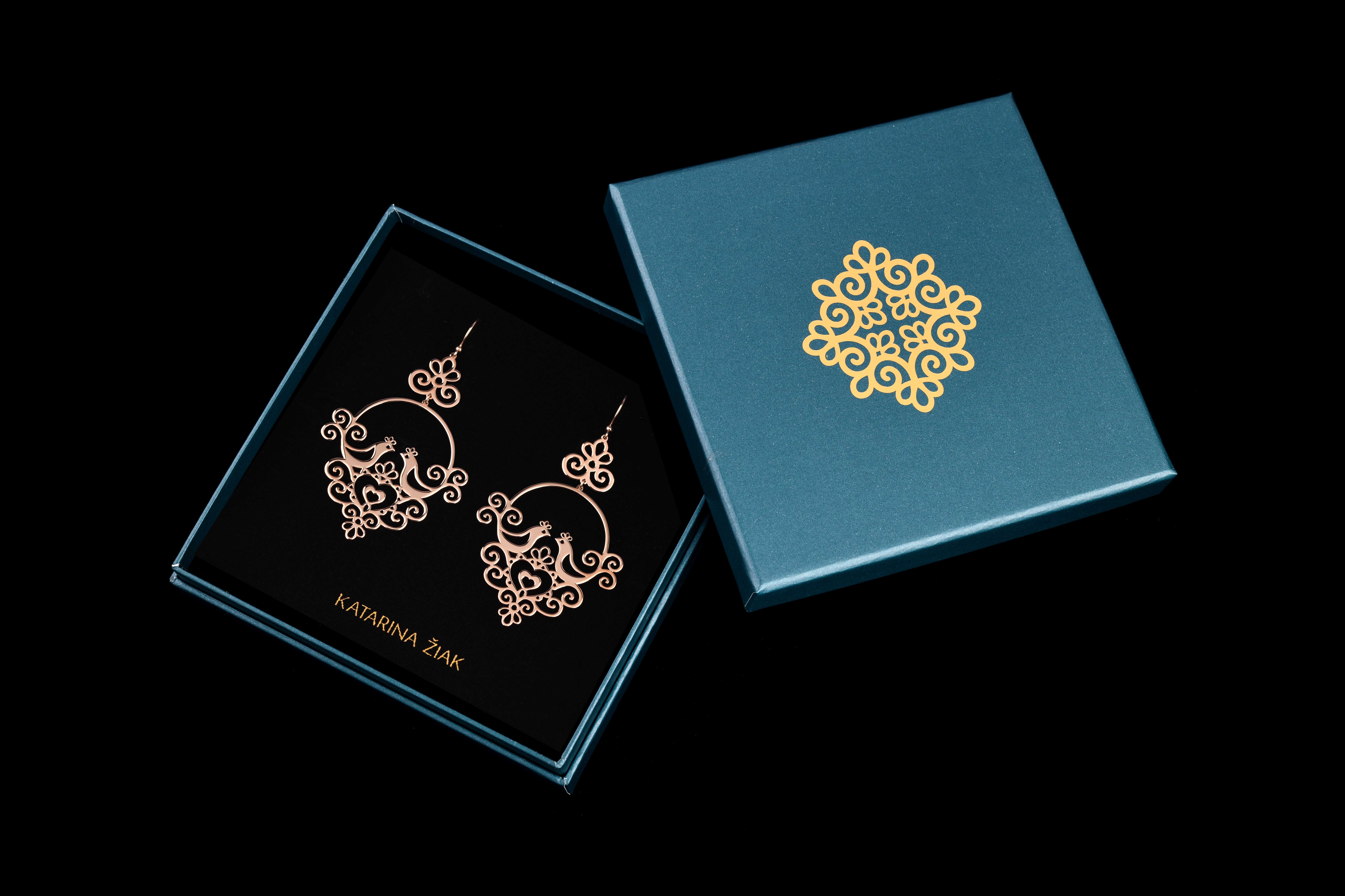 Náušnice Ornamentika - holubice