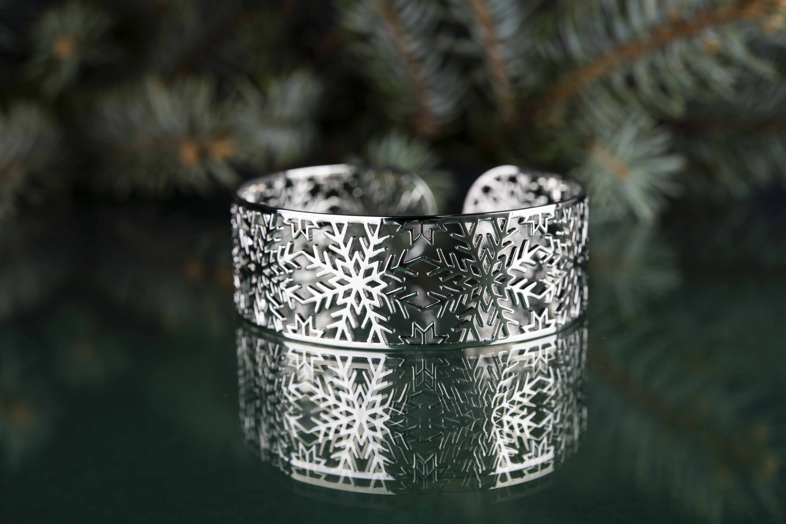 Náramok snehová vločka ornament 2 - pás