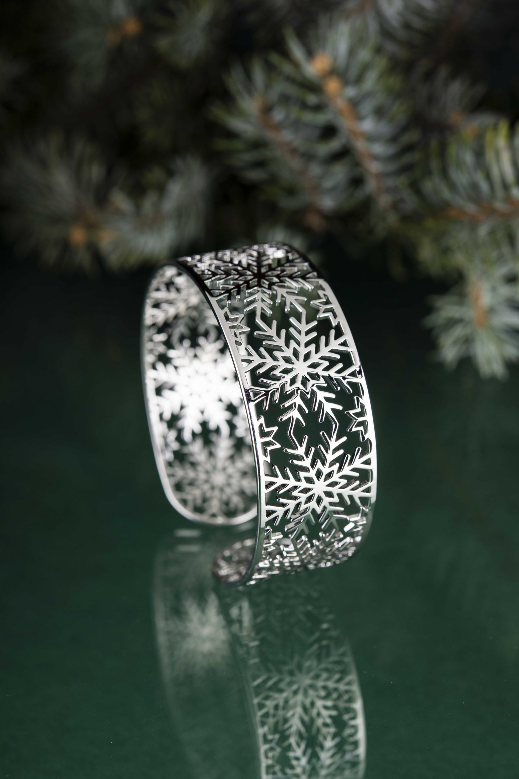 Náramok snehová vločka ornament 2 - pás