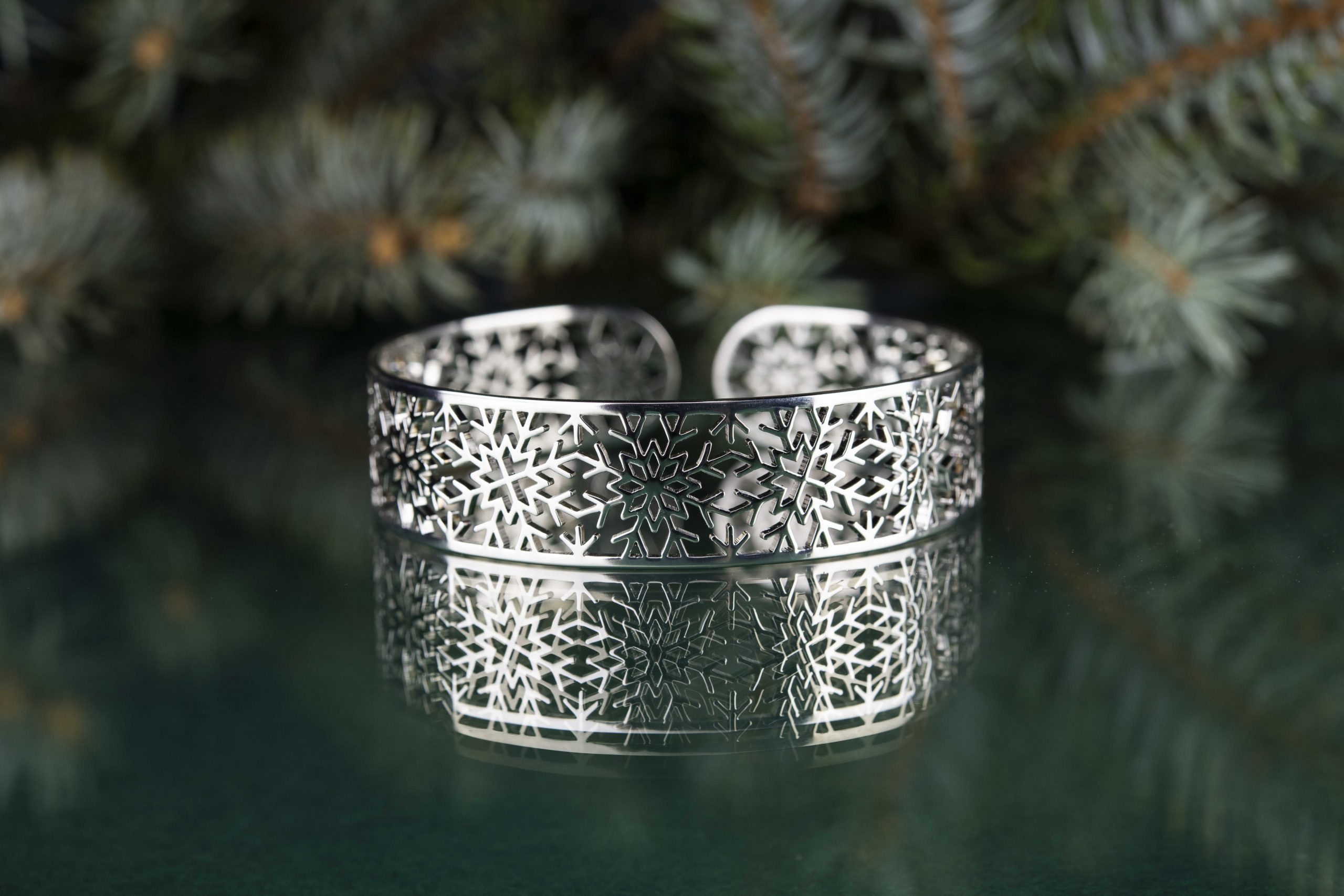 Náramok snehová vločka ornament 1 - pás