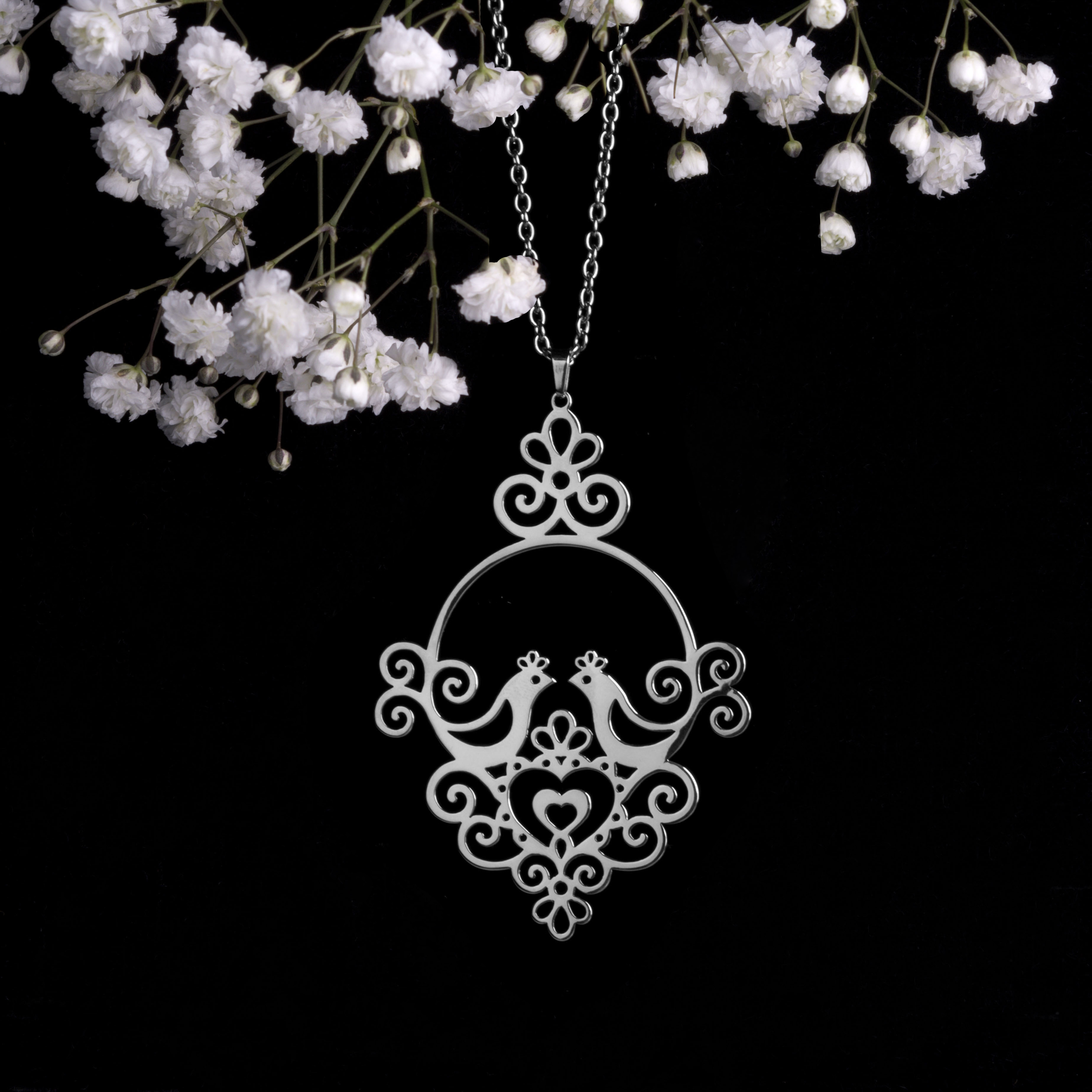 Prívesok Ornamentika - holubice