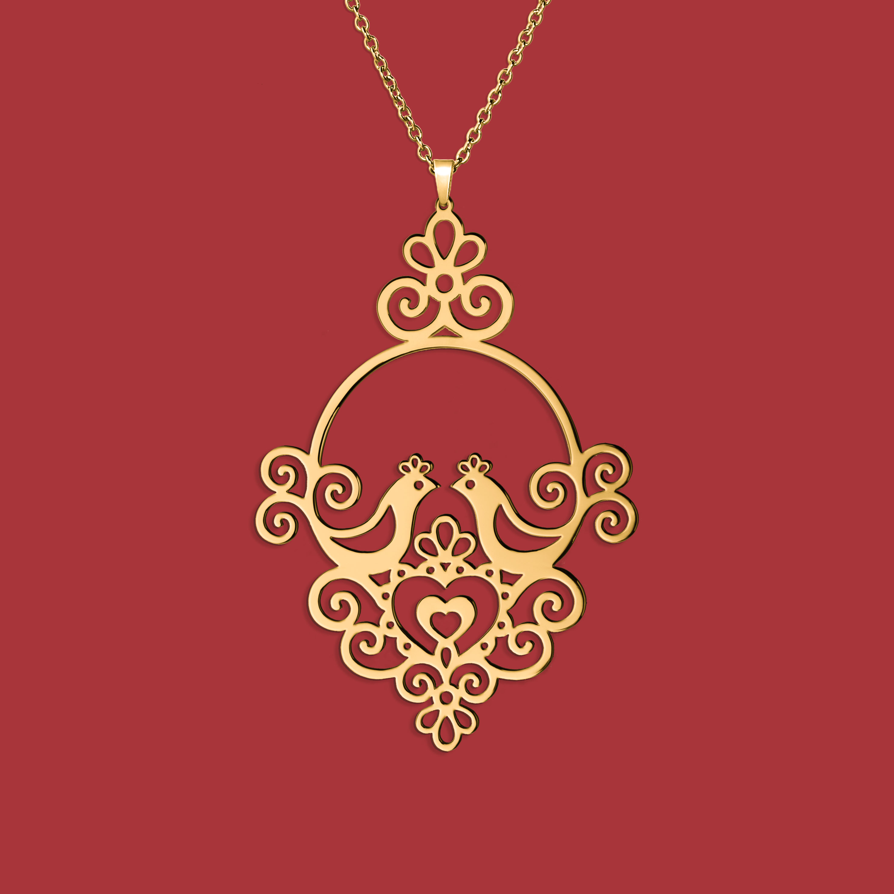 Prívesok Ornamentika - holubice