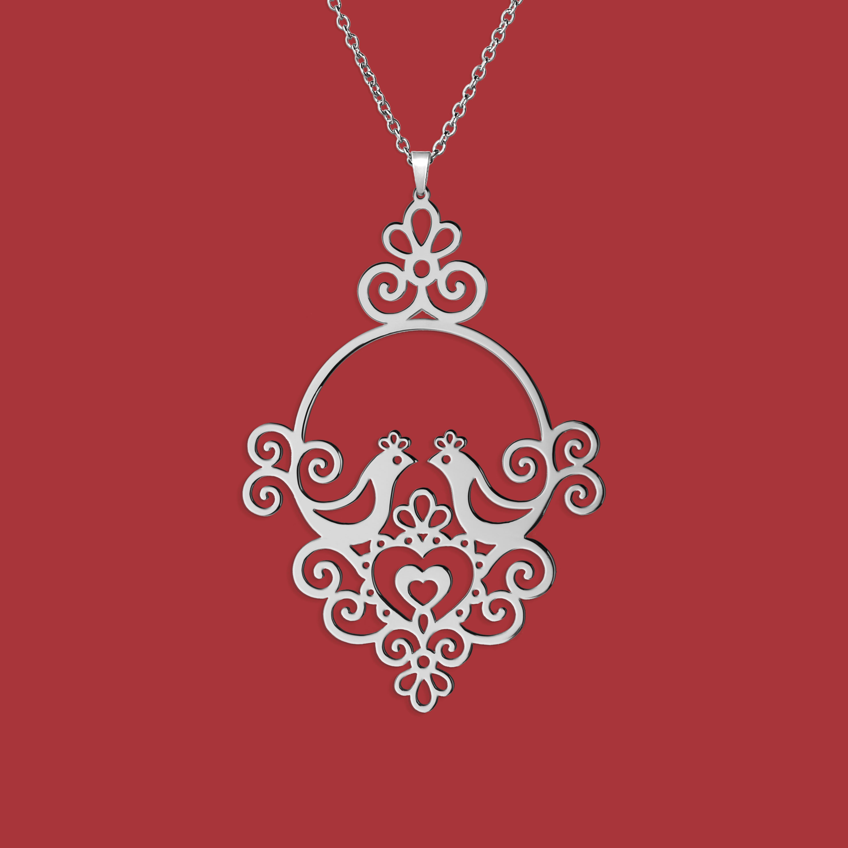 Prívesok Ornamentika - holubice