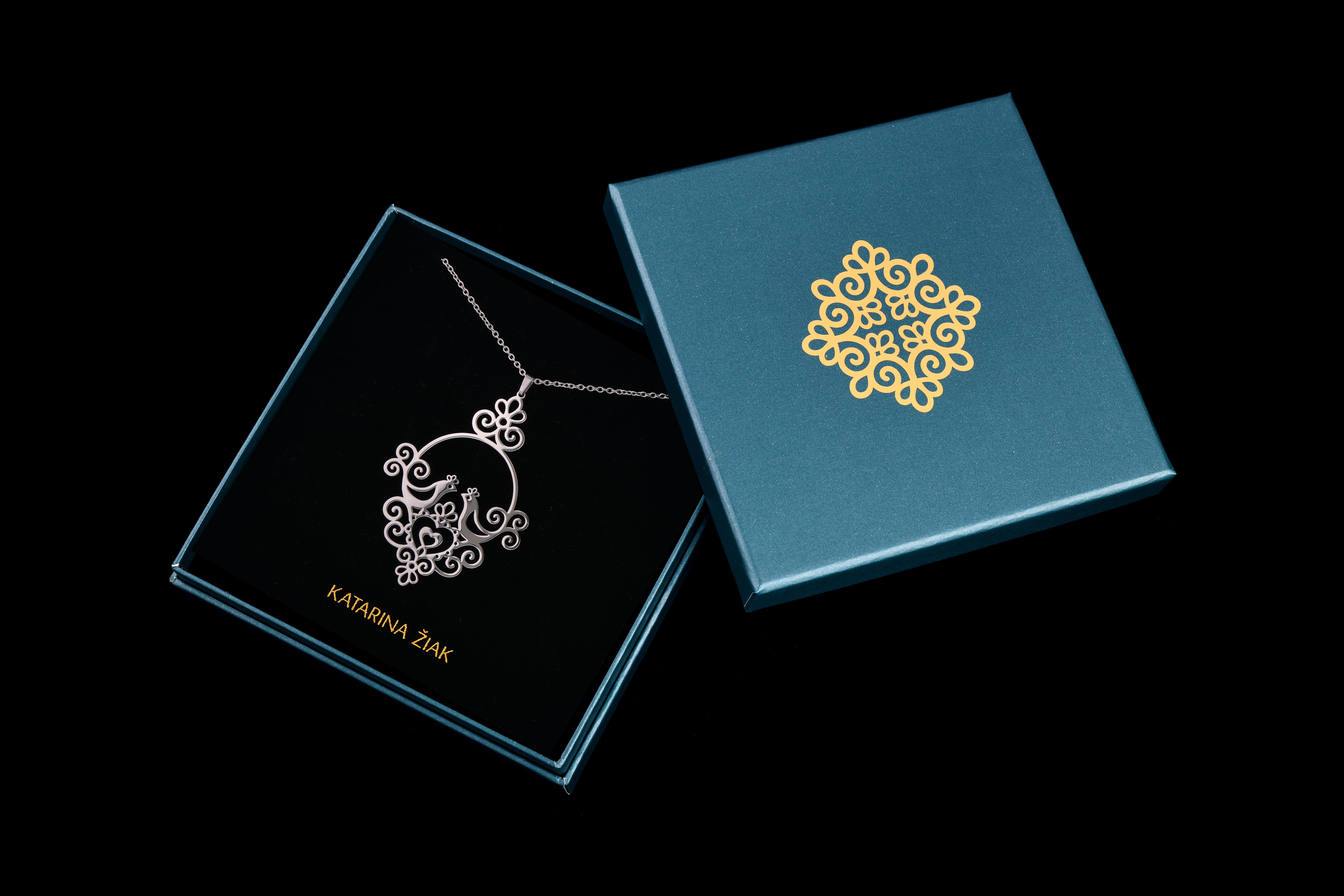 Prívesok Ornamentika - holubice