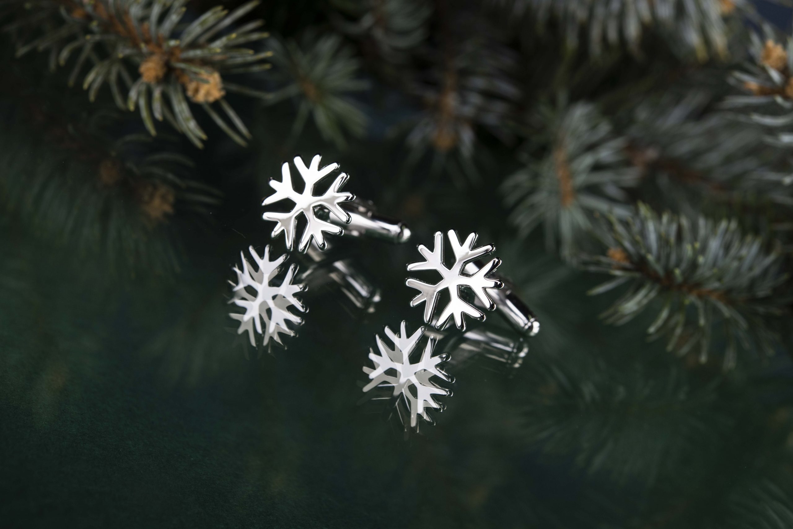 Snehové vločky 1 - manžetové gombíky