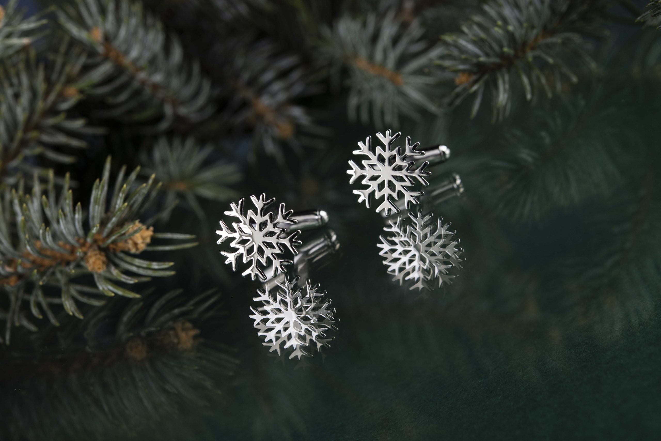 Snehové vločky 3 - manžetové gombíky