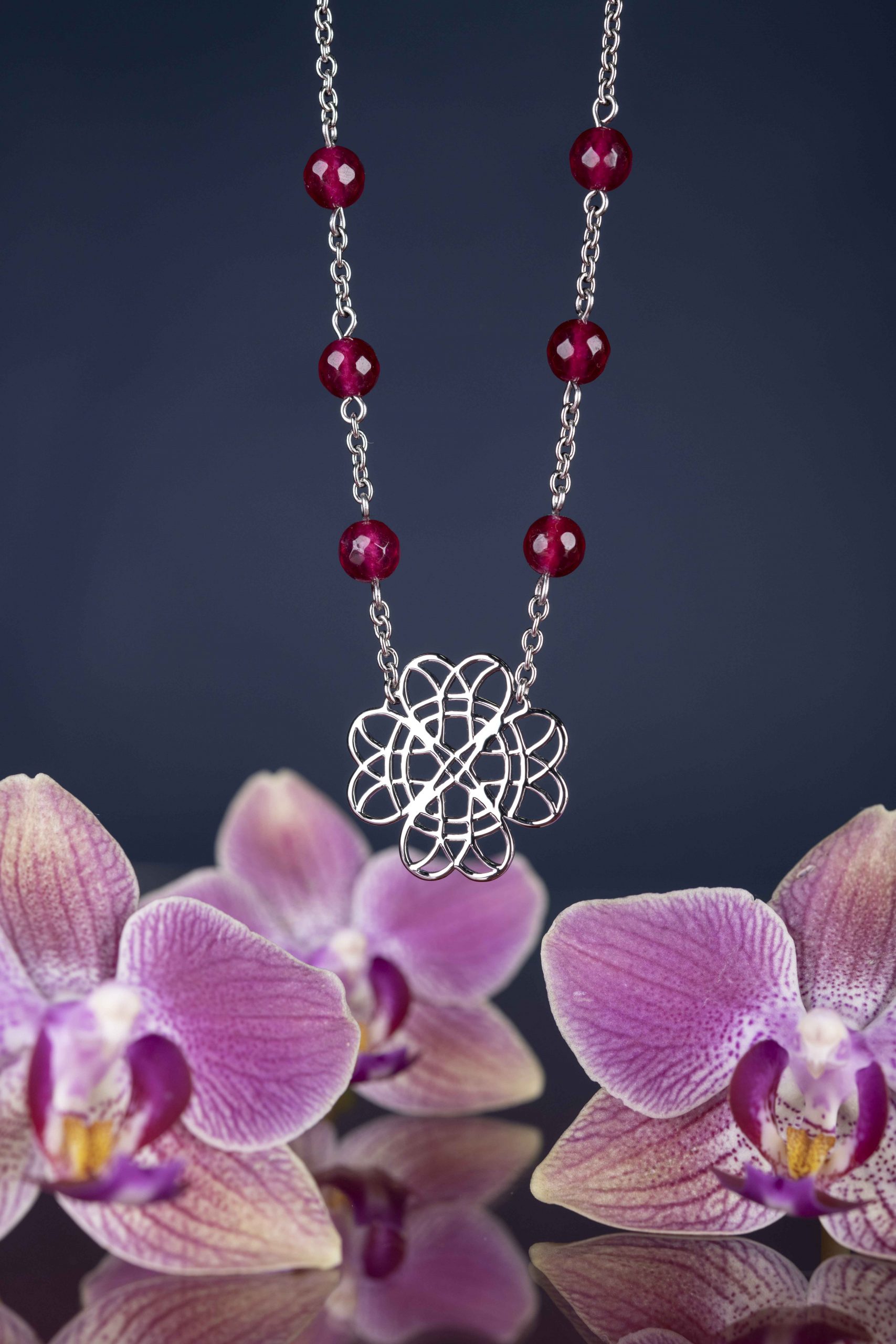 Náhrdelník - štvorlístok IBA TEBE mini + achát 2