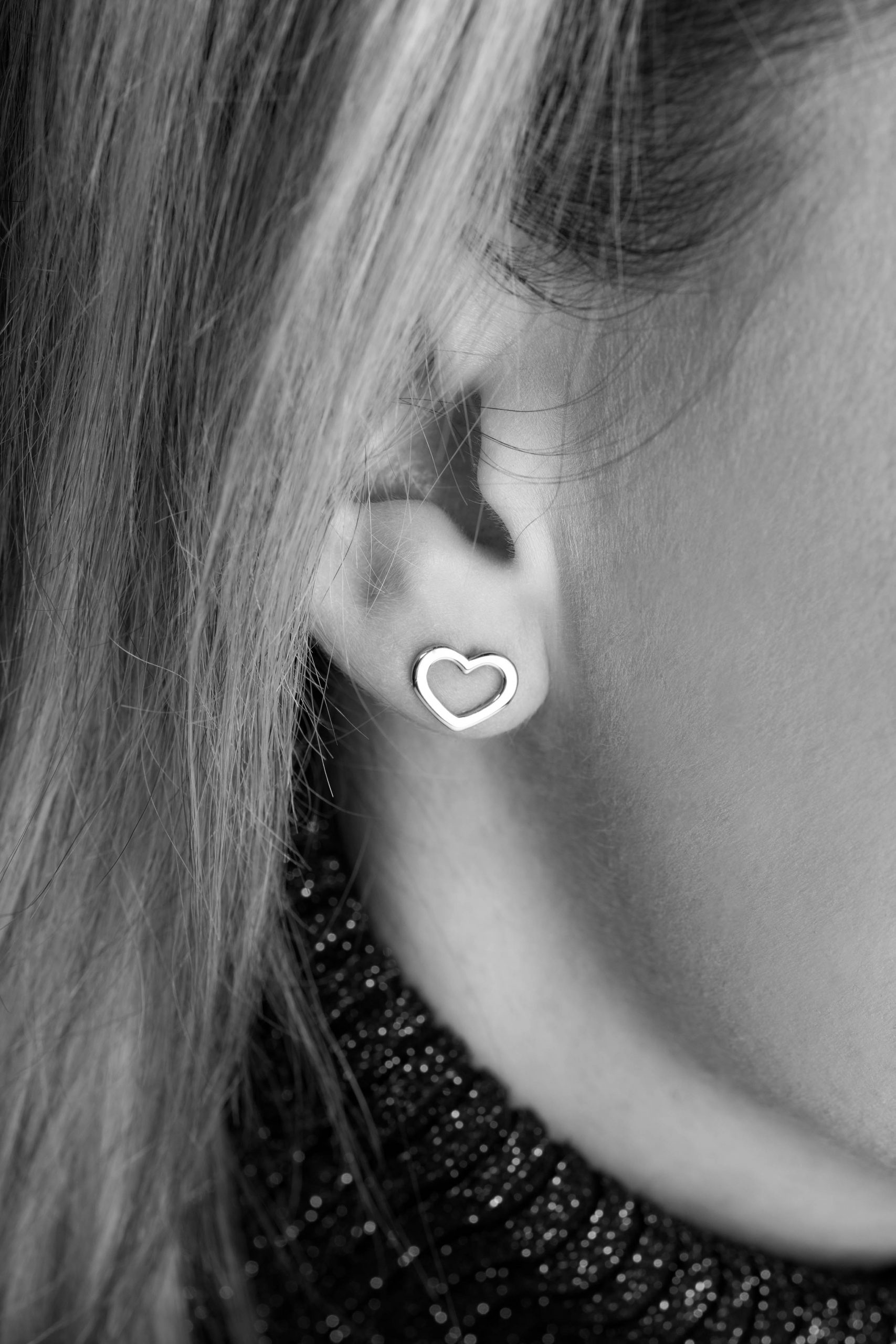 Napichovacie náušnice srdiečko Závadka 1