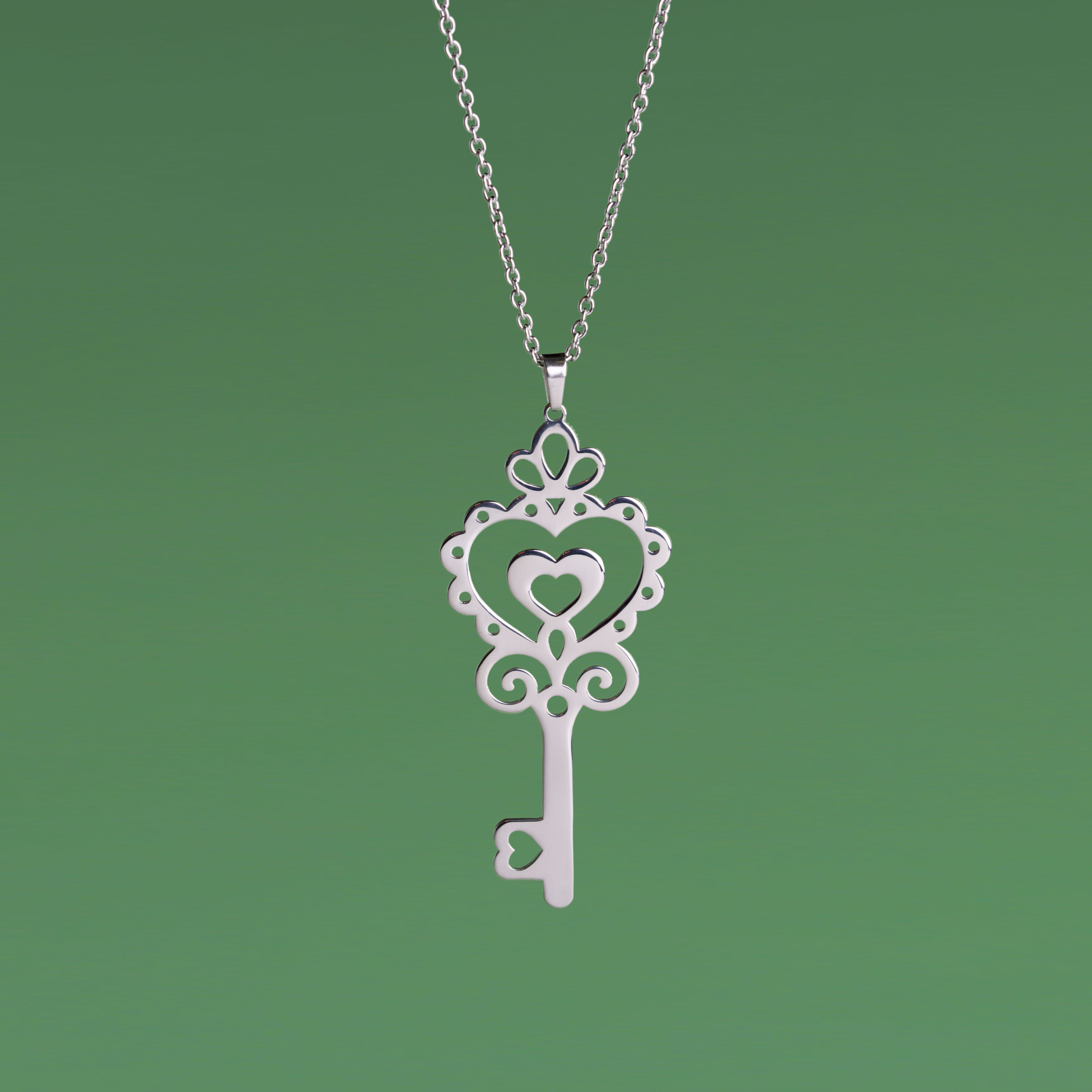 Prívesok kľúč spomienok srdce 2