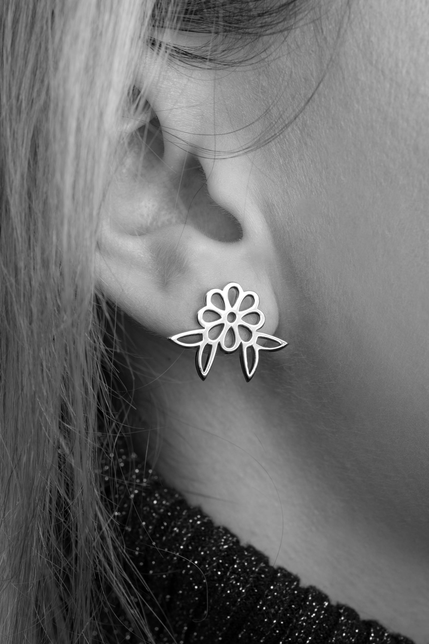 Napichovacie náušnice margarétka - Závadka 2