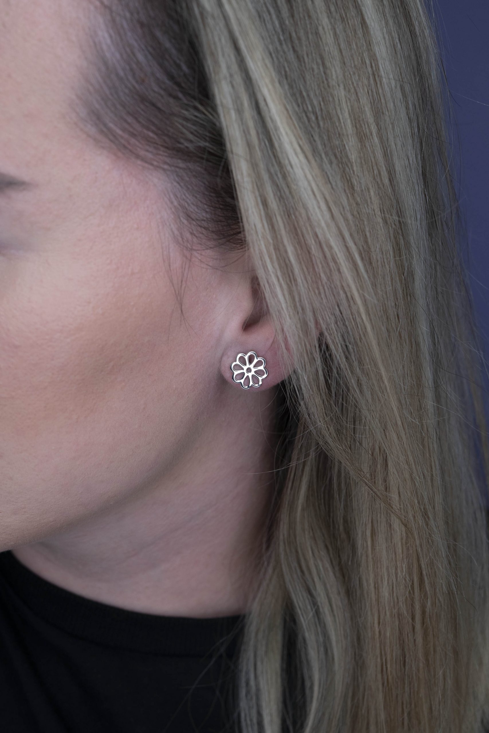 Napichovacie náušnice margarétka - Závadka 1