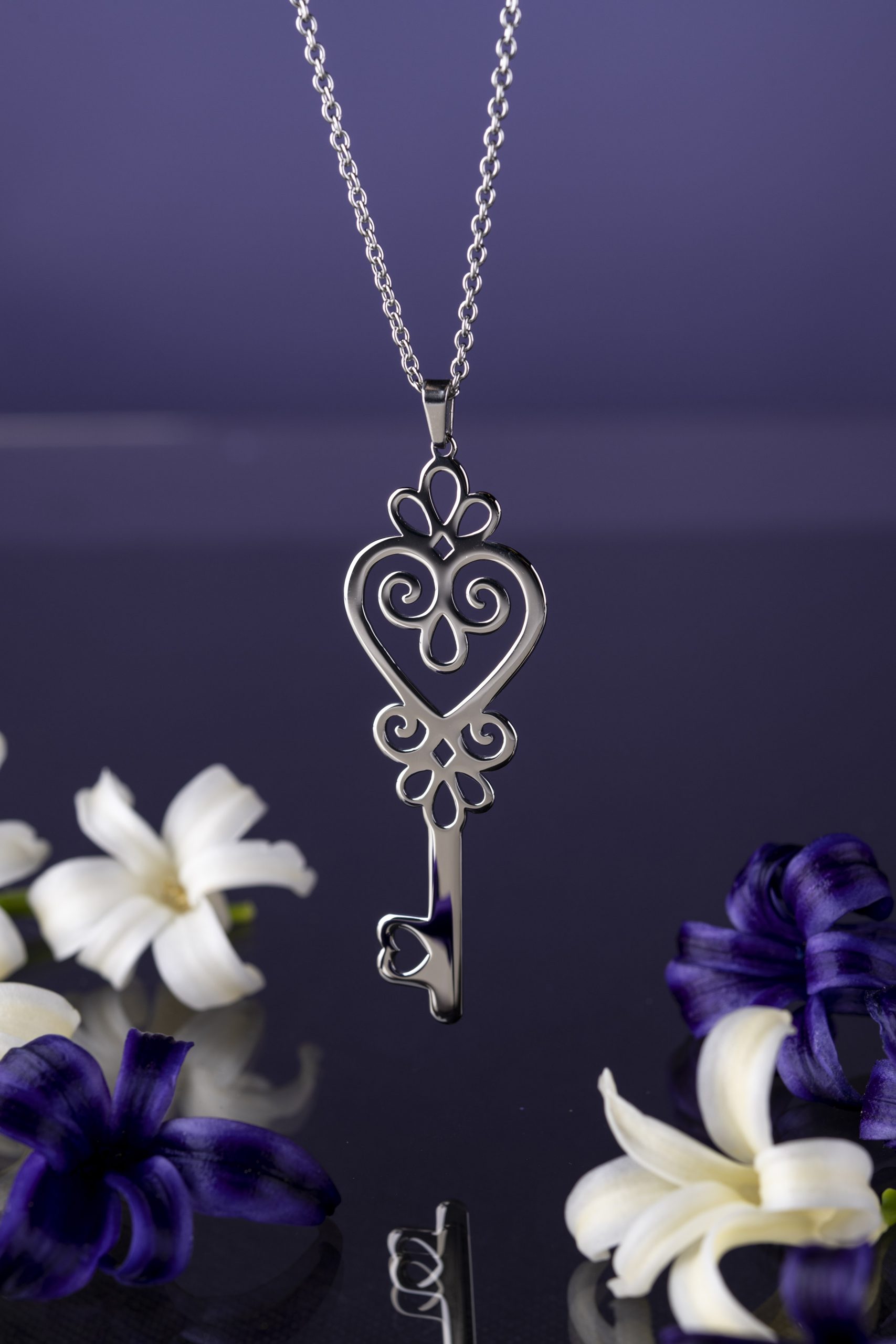 Prívesok kľúč spomienok srdce 1