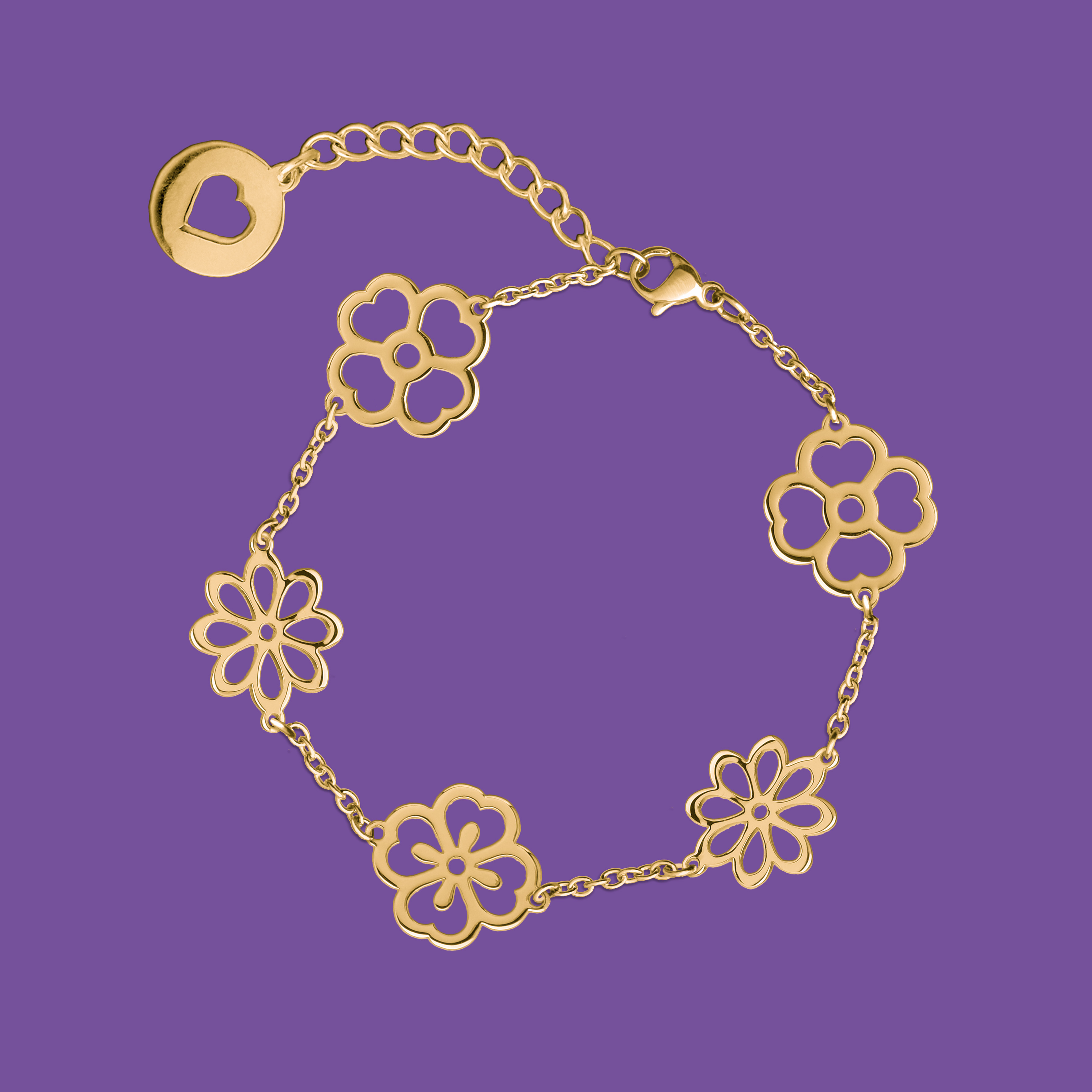 Náramok - folk kvietky