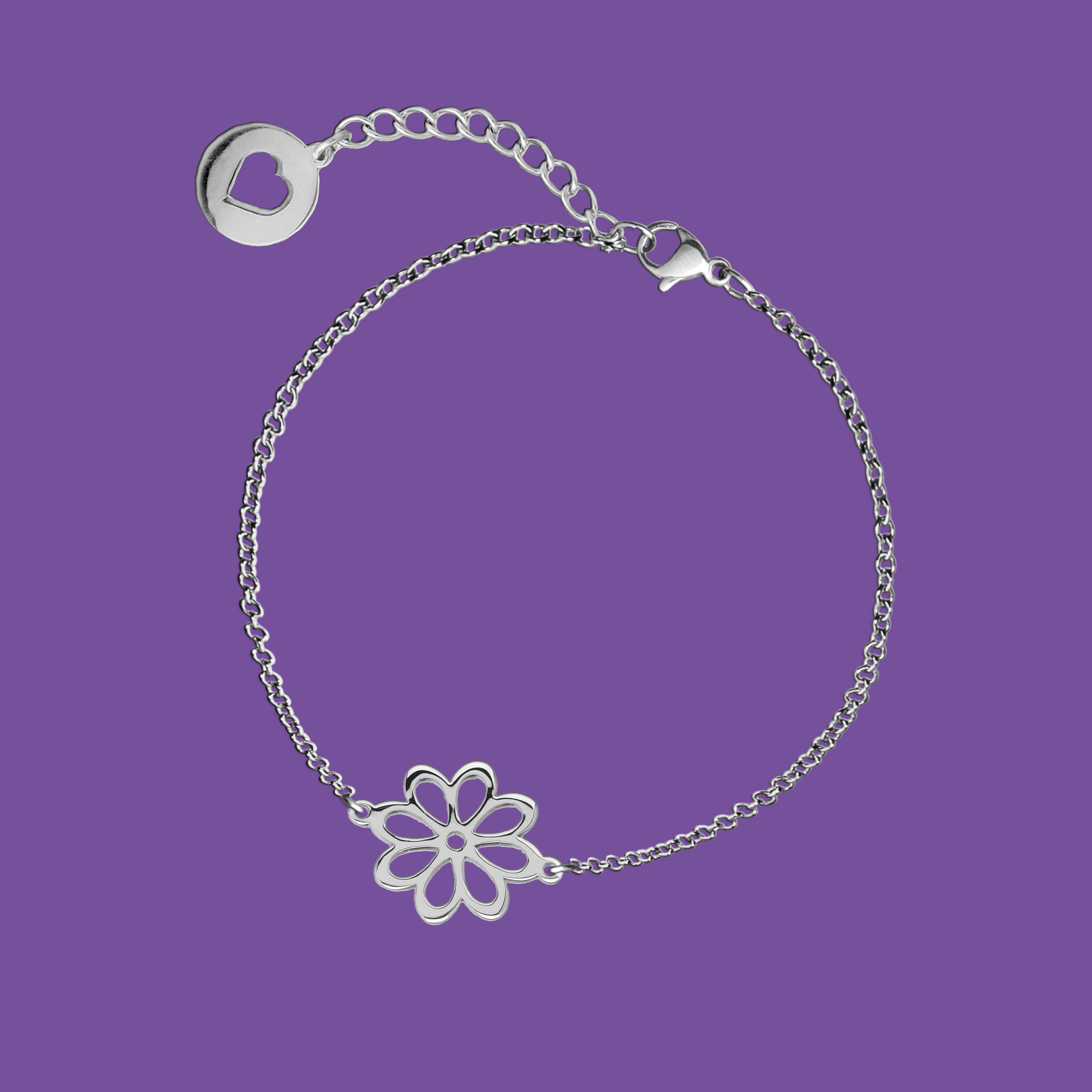 Náramok folk kvietok - margarétka