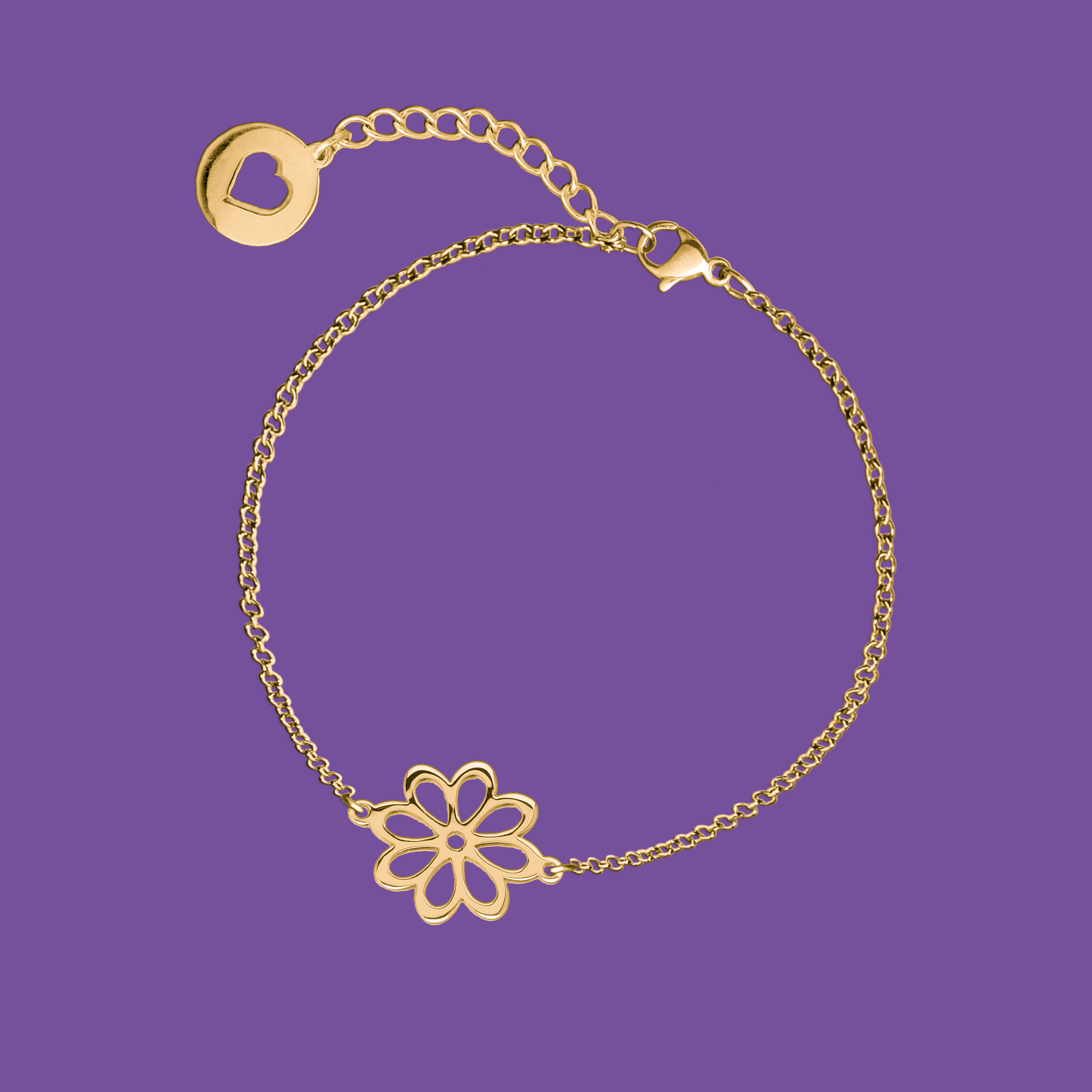 Náramok folk kvietok - margarétka