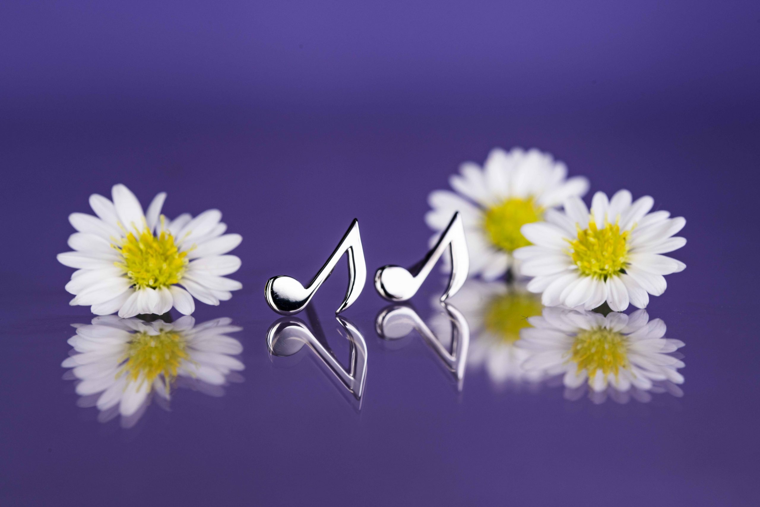 Napichovacie náušnice nota 1