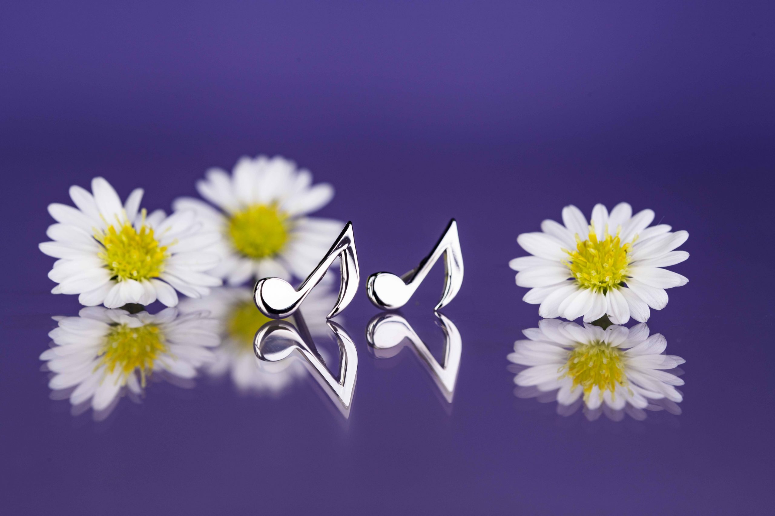 Napichovacie náušnice nota 1