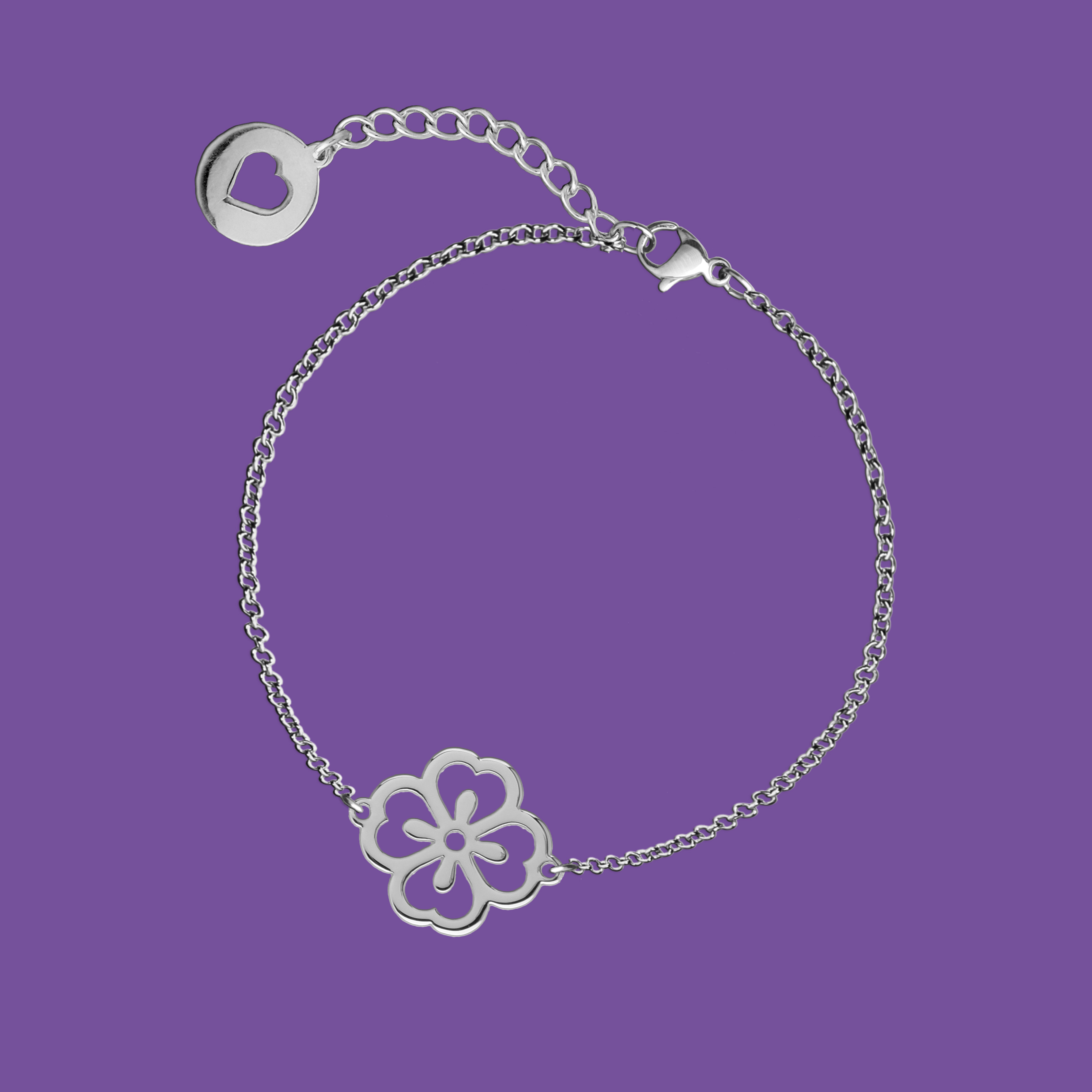 Náramok folk kvietok - nezábudka