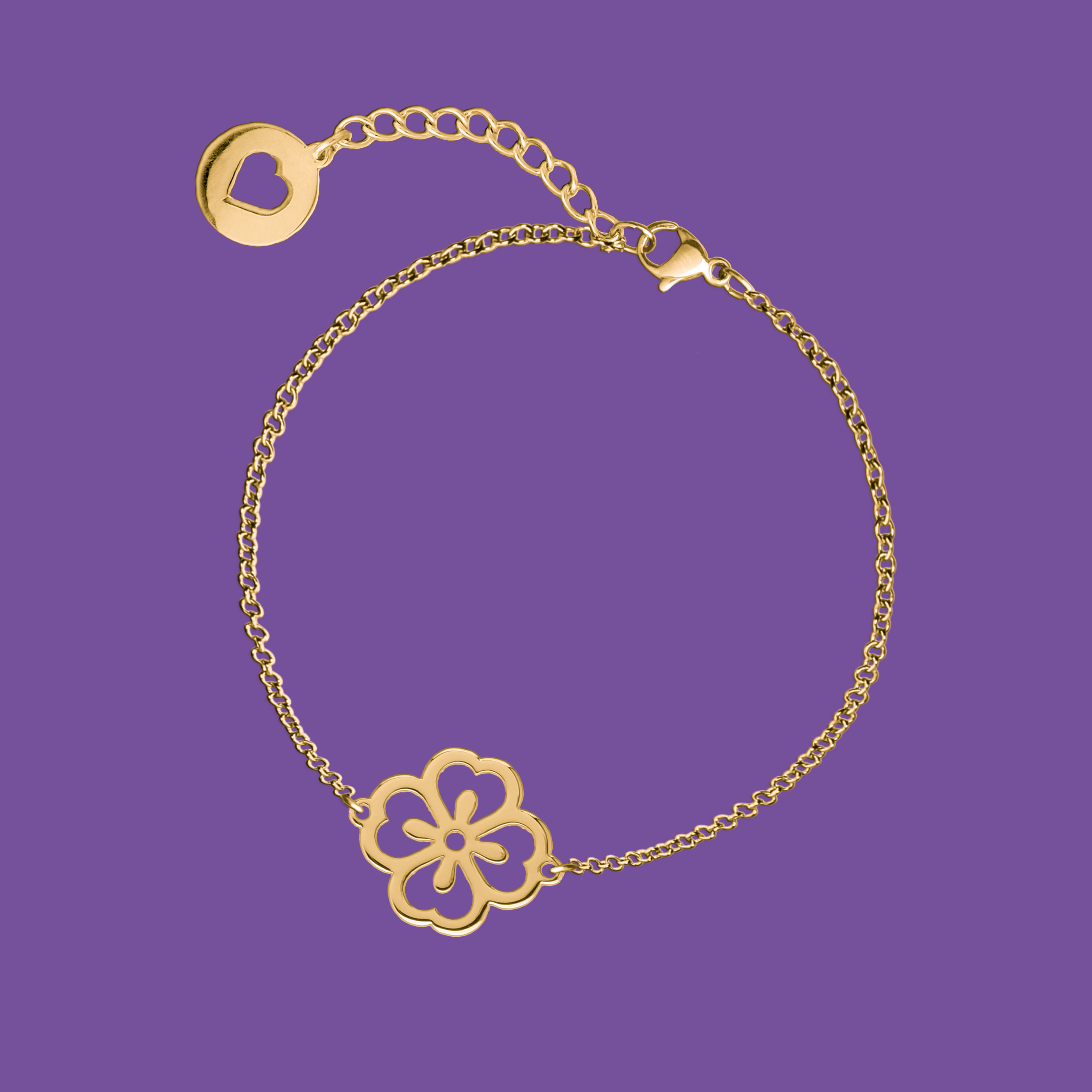 Náramok folk kvietok - nezábudka