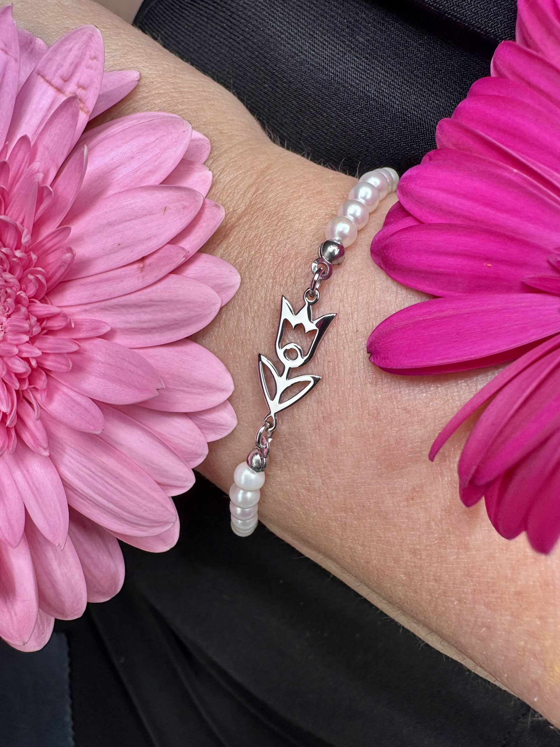 Náramok zvonček Polomka - perly