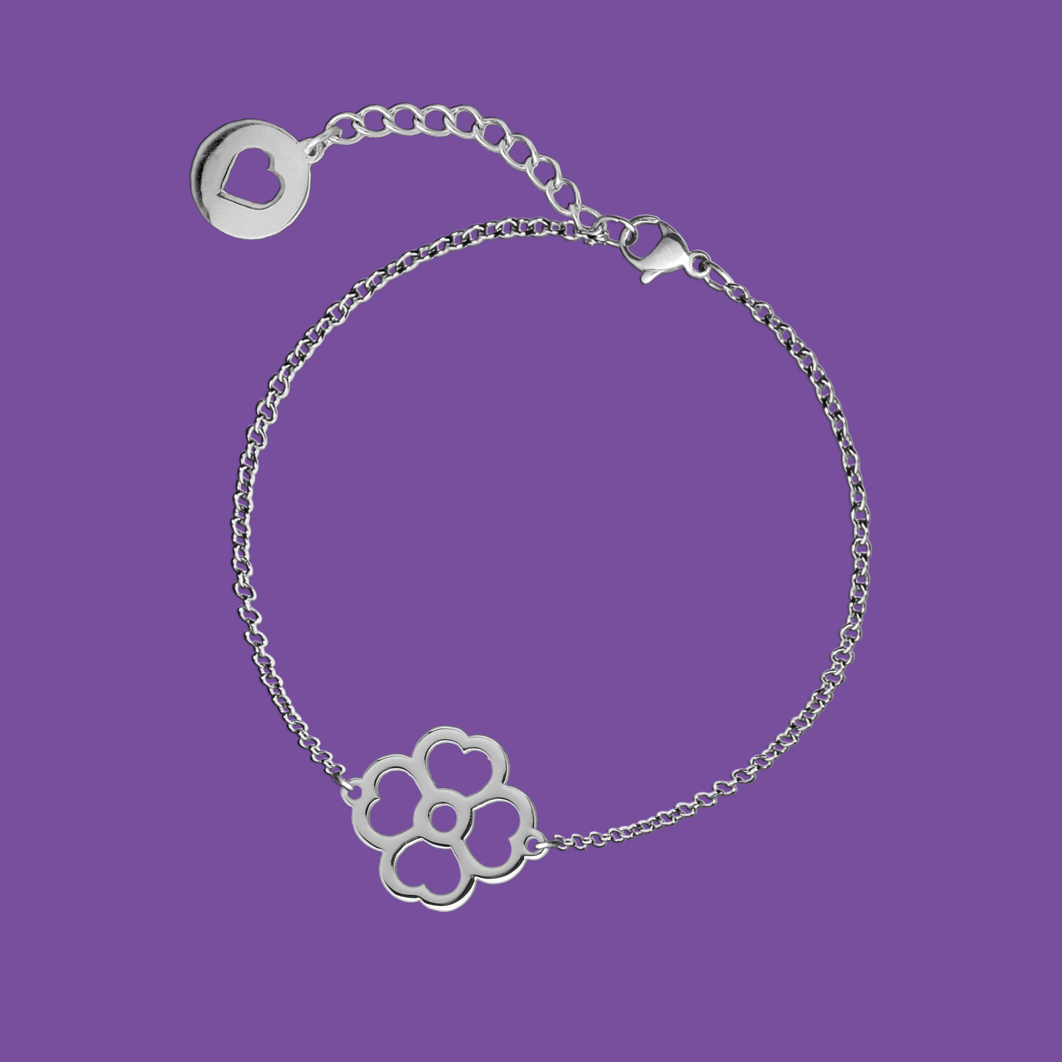 Náramok folk kvietok - klinček