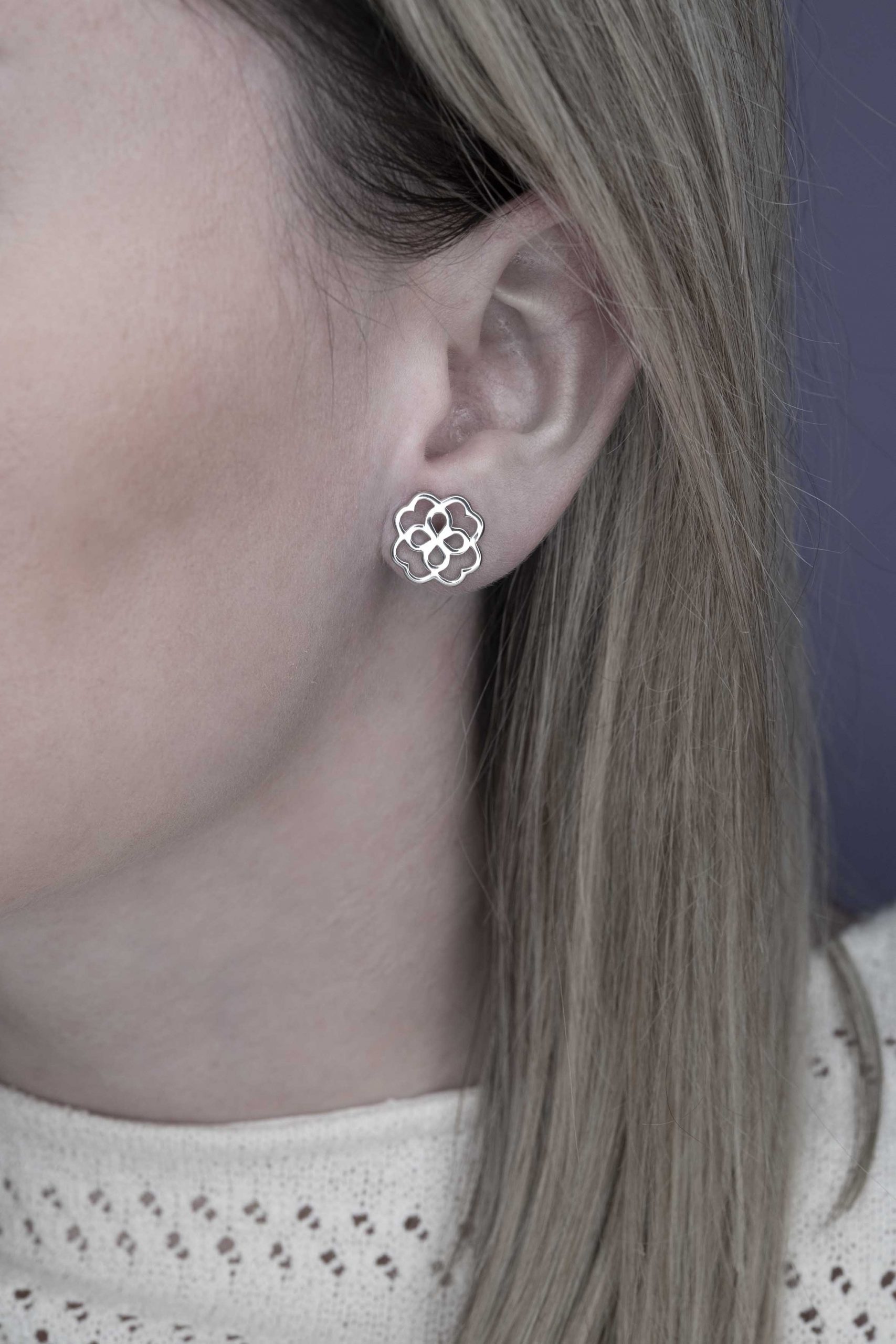 Napichovacie náušnice ornament- Závadka 1