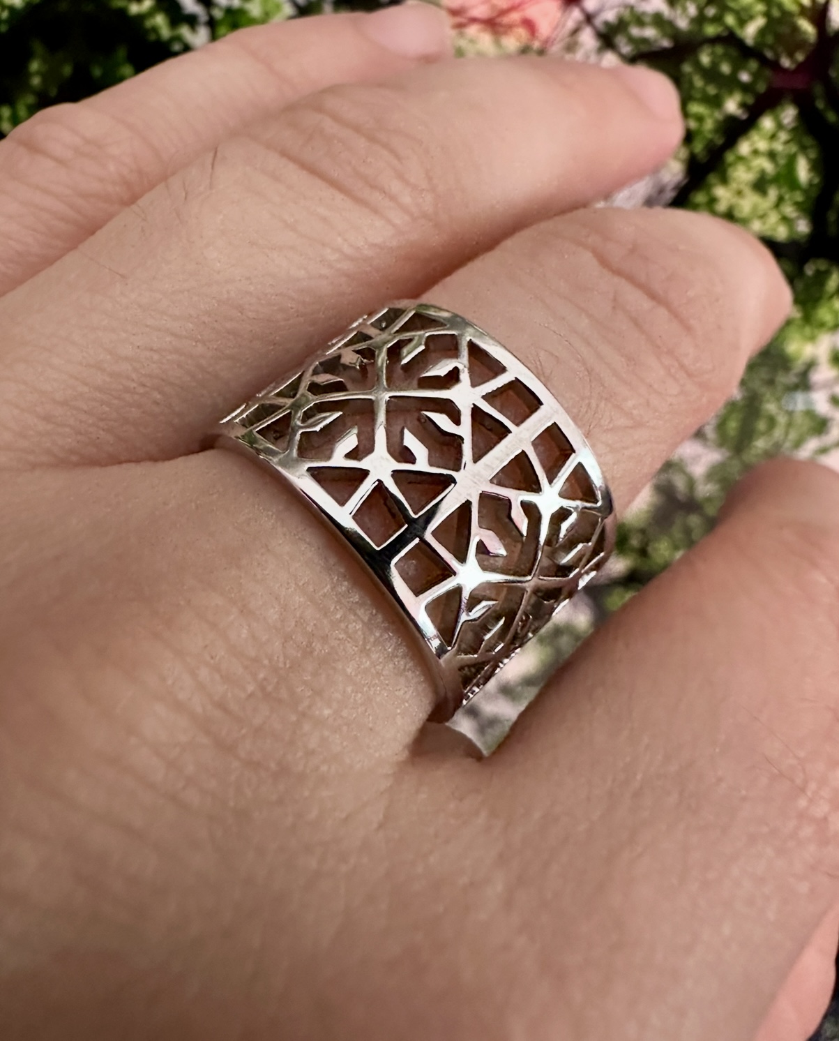 Prsteň Pohorelá ornament štvorec 1- pás